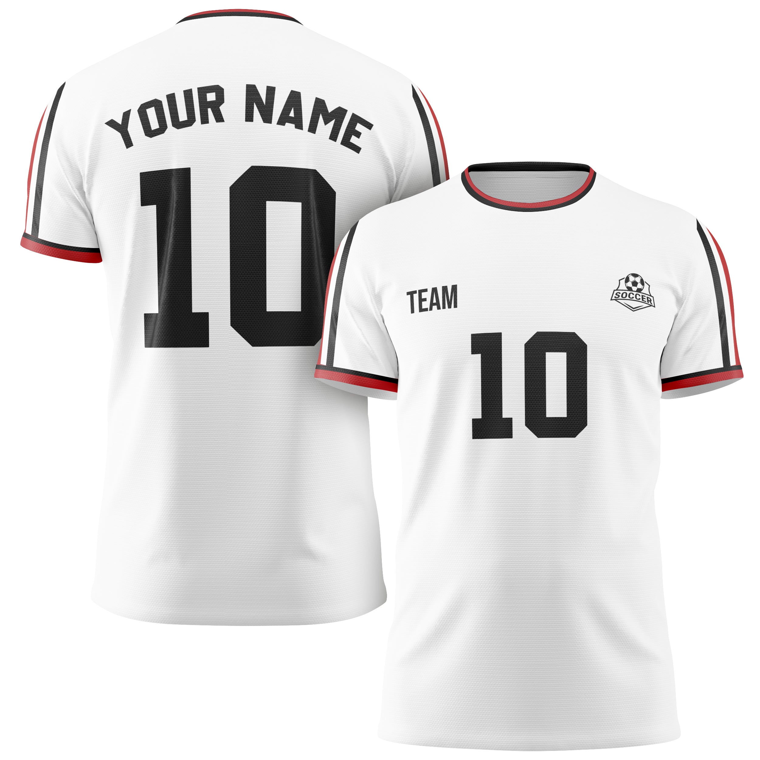 Custom Mexico Soccer Jersey 2026 White Red and Black - Design Your Own