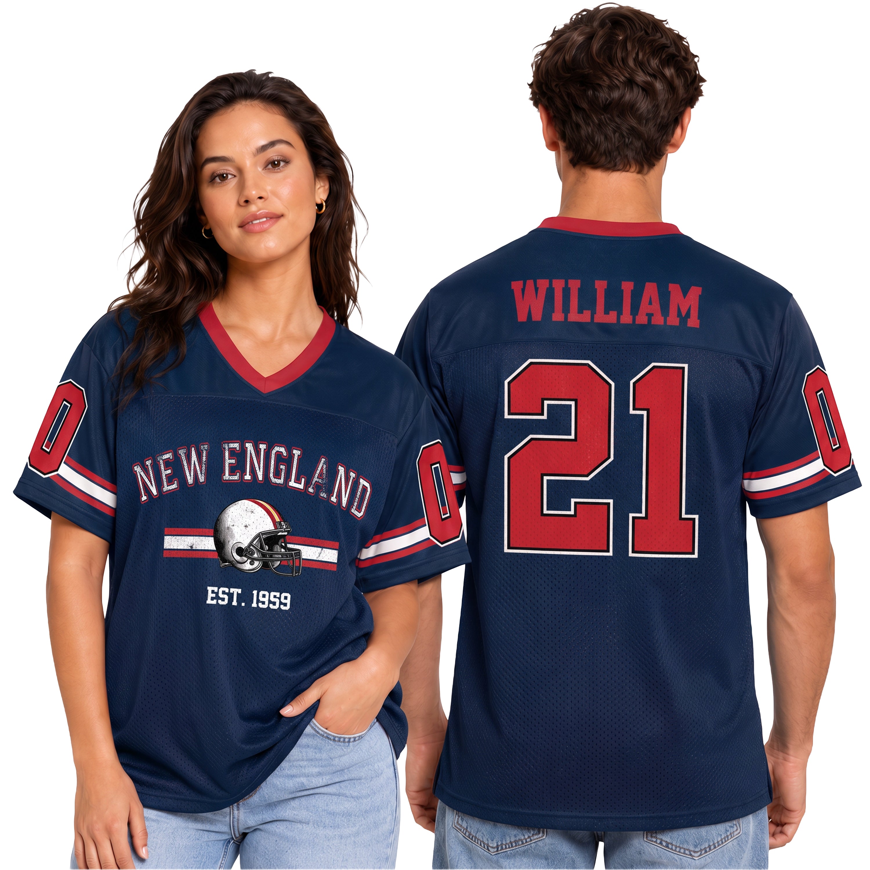 Custom City Football Jersey New England - Design Your Own