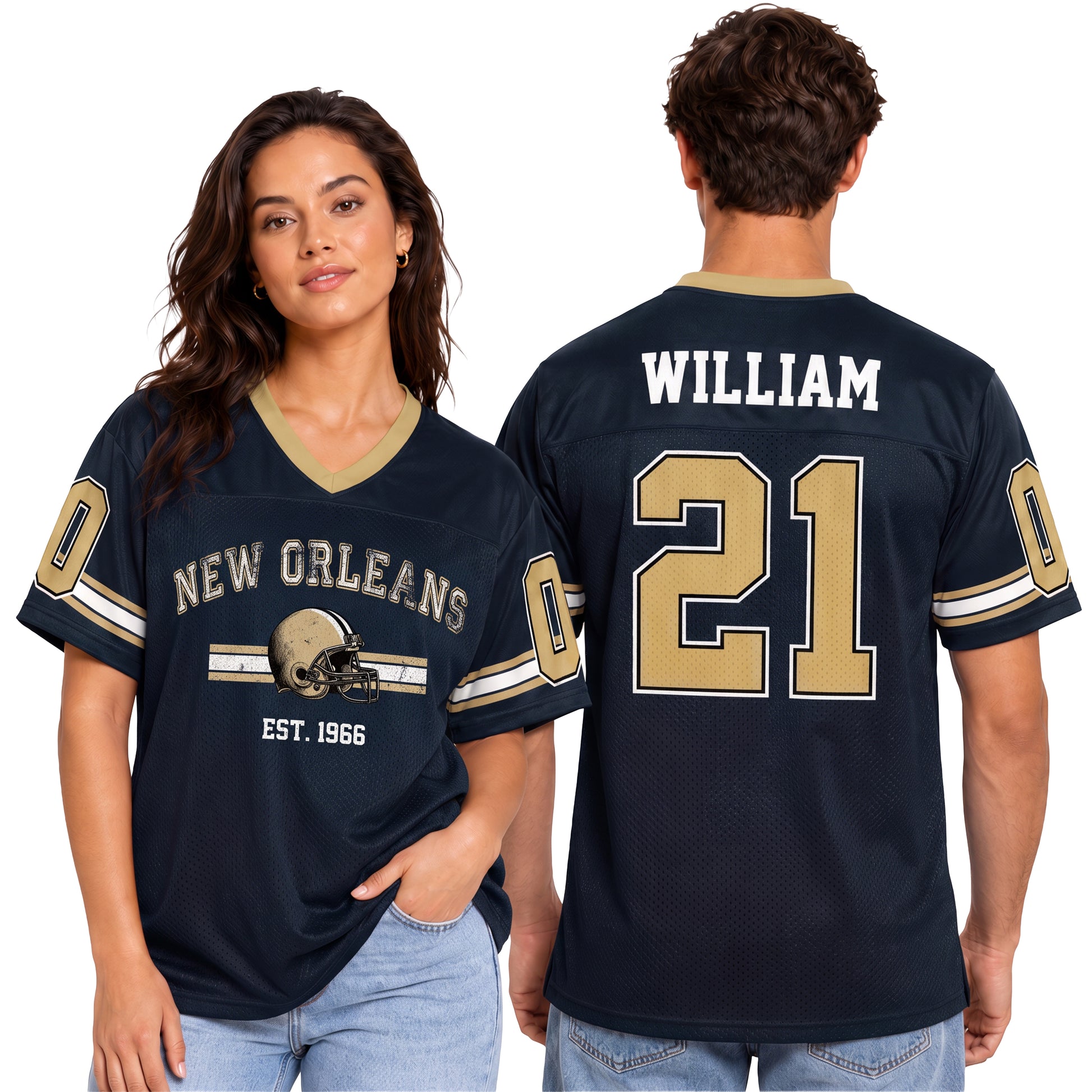 Custom City Football Jersey New Orleans - Design Your Own