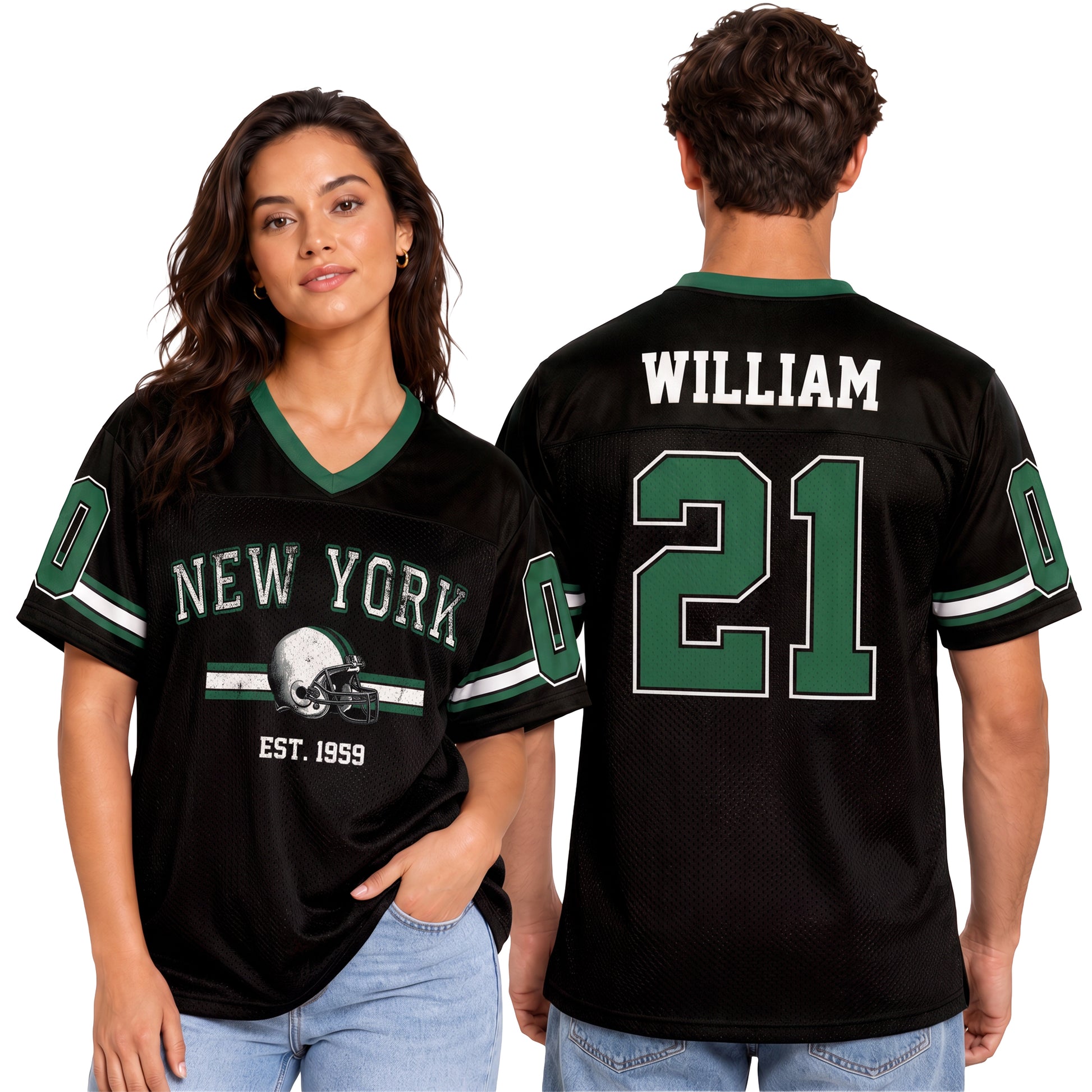 Custom City Football Jersey New York J - Design Your Own