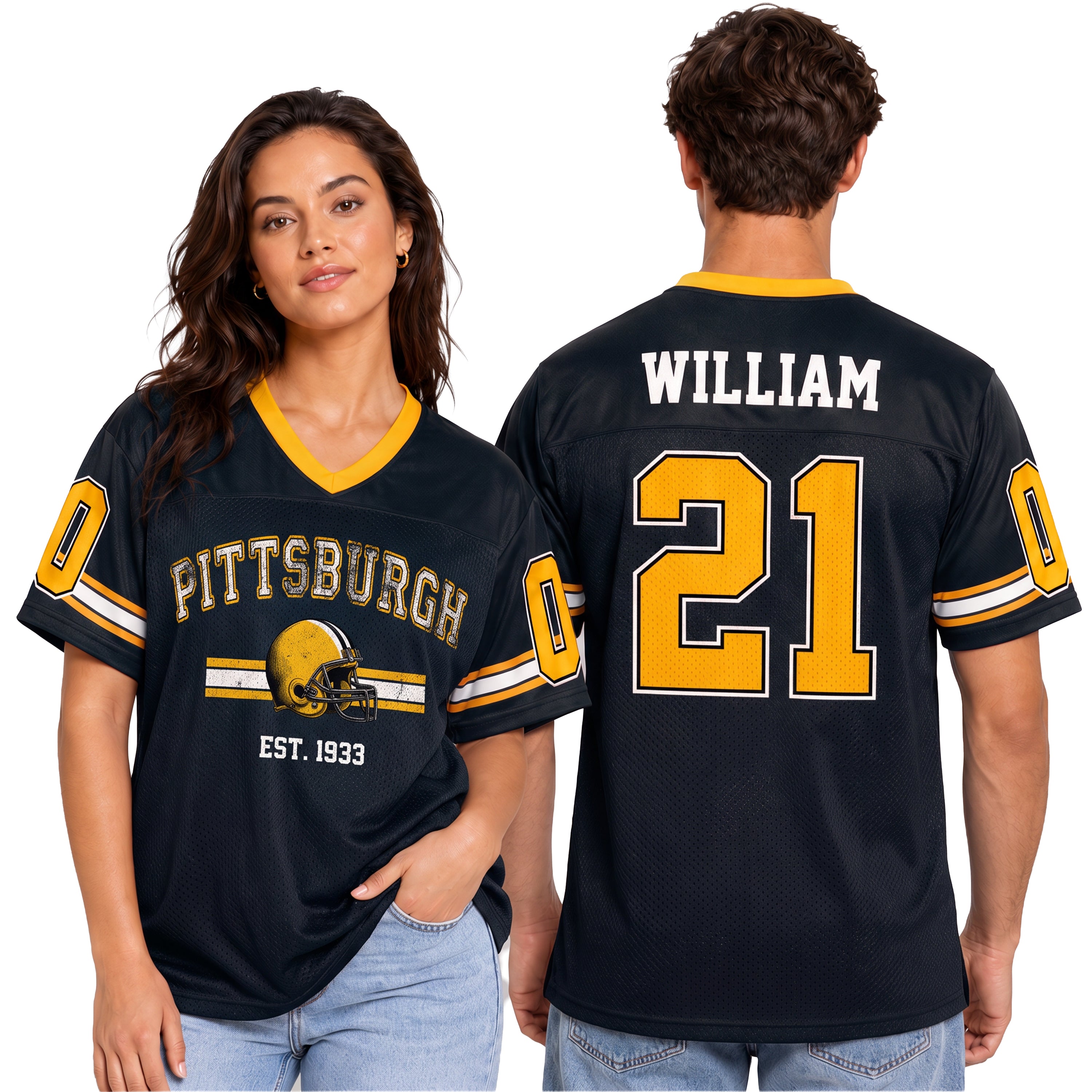 Custom City Football Jersey Pittsburgh - Design Your Own