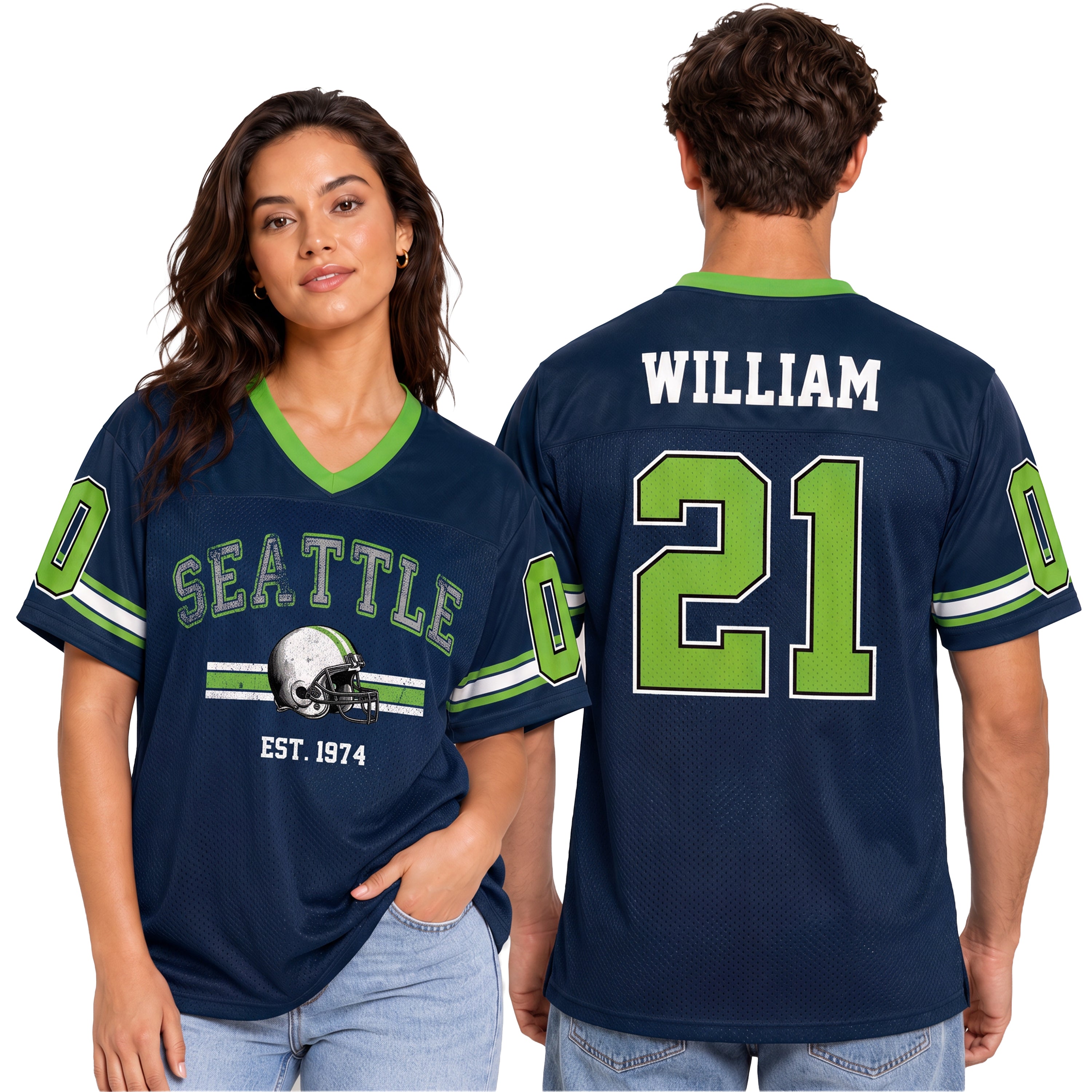 Custom City Football Jersey Seattle - Design Your Own