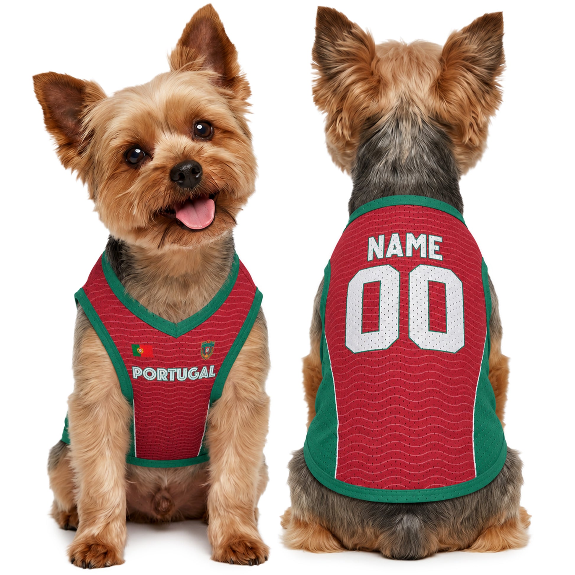 Custom Pet Soccer Jersey Portugal 2026 - Design Your Own