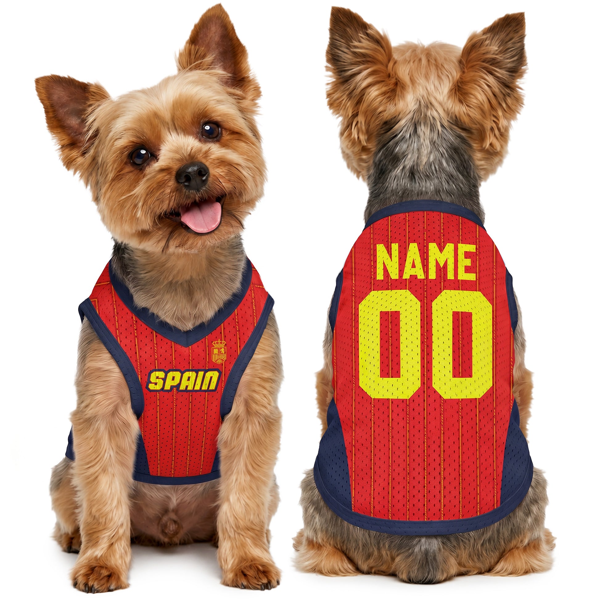 Custom Pet Soccer Jersey Spain 2026 - Design Your Own