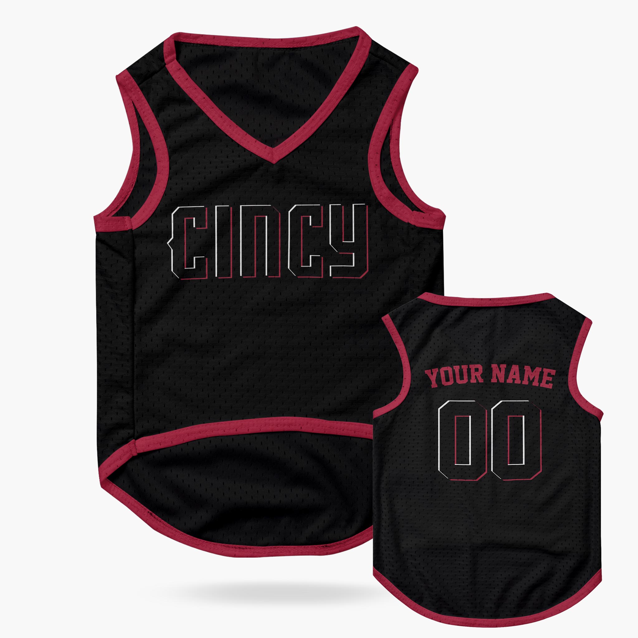 Custom City Pet Jersey Cincinnati Cincy Black - Design Your Own