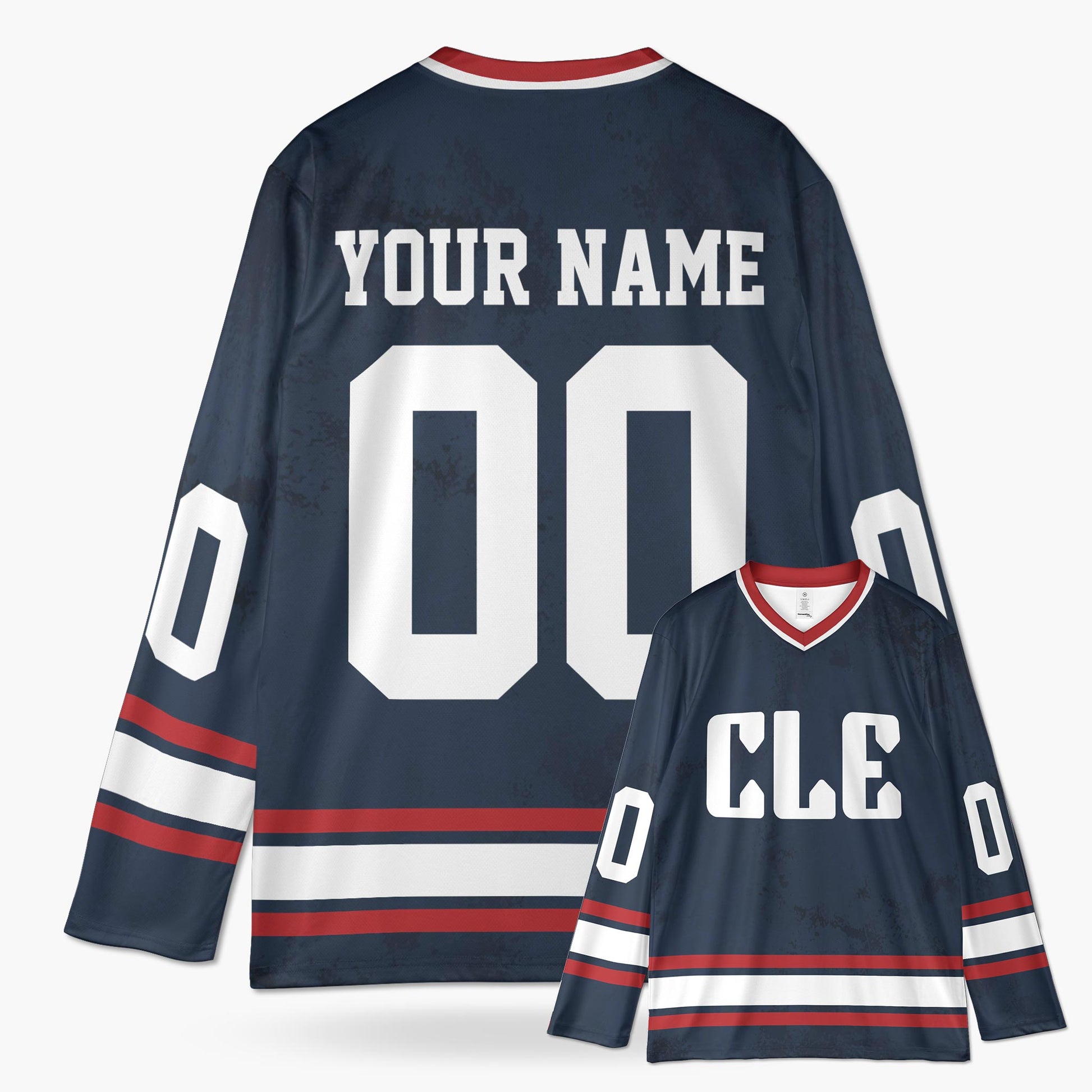 Custom City Hockey Jersey - Cleveland CLE Blue - Design Your Own
