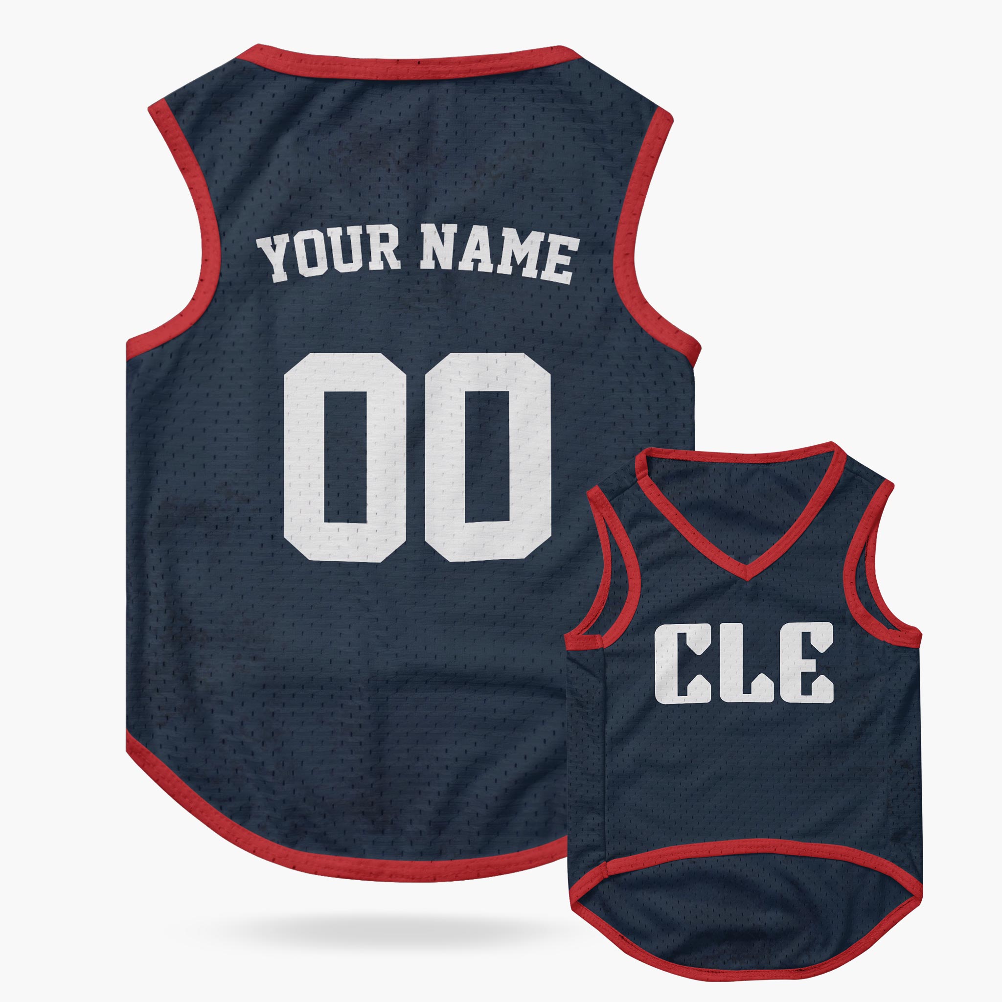 Custom City Pet Jersey Cleveland CLE Blue - Design Your Own