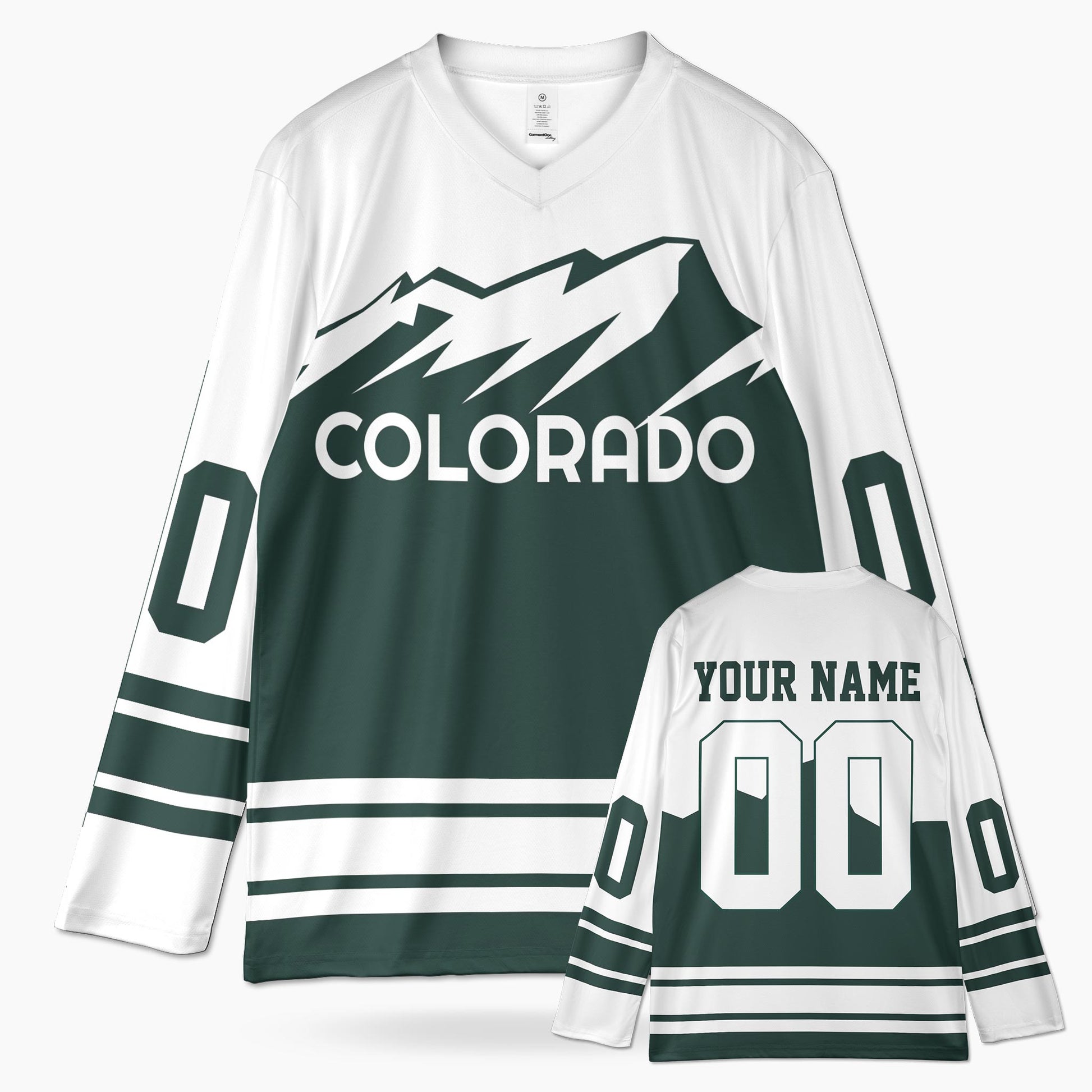 Custom City Hockey Jersey - Colorado Green - Design Your Own