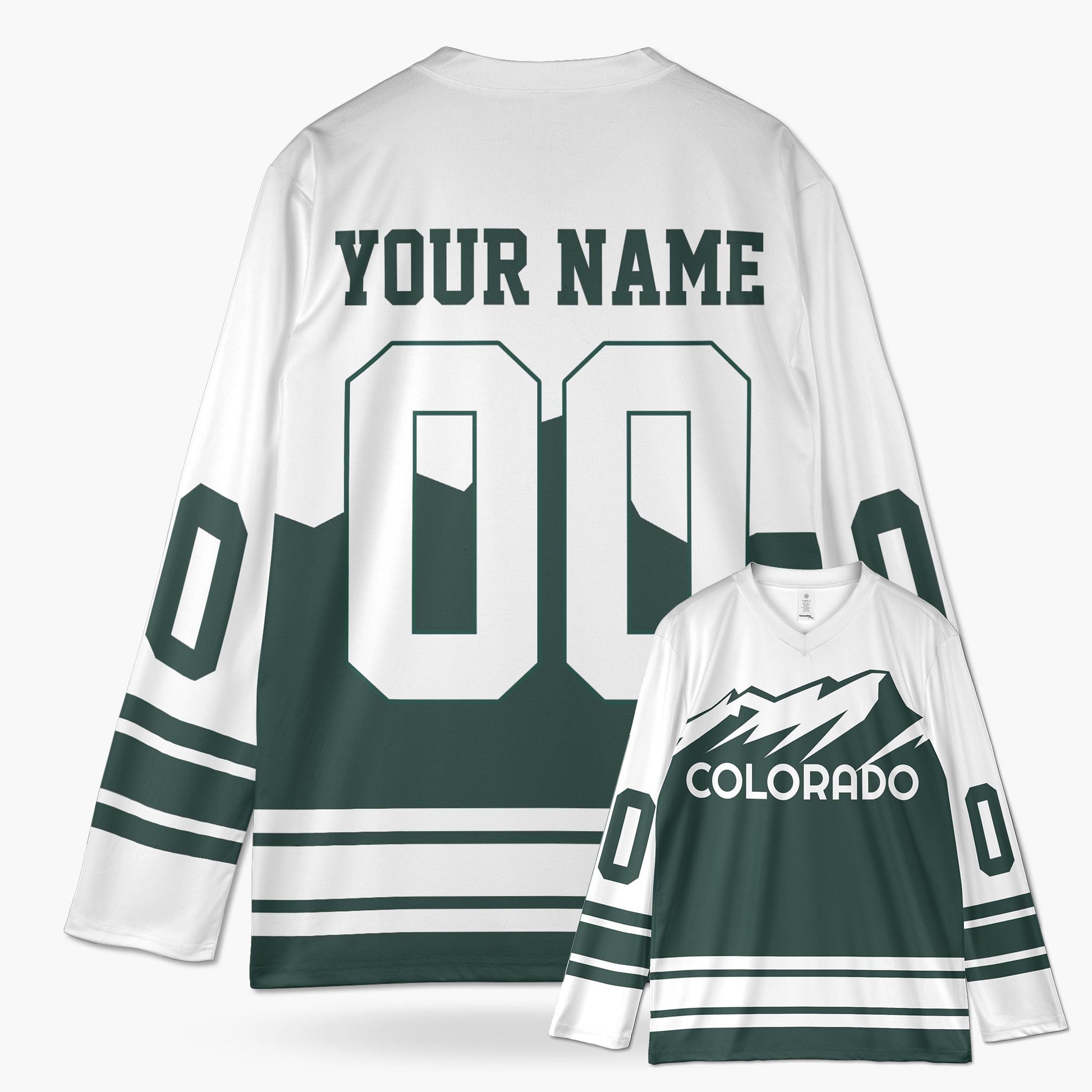 Custom City Hockey Jersey - Colorado Green - Design Your Own