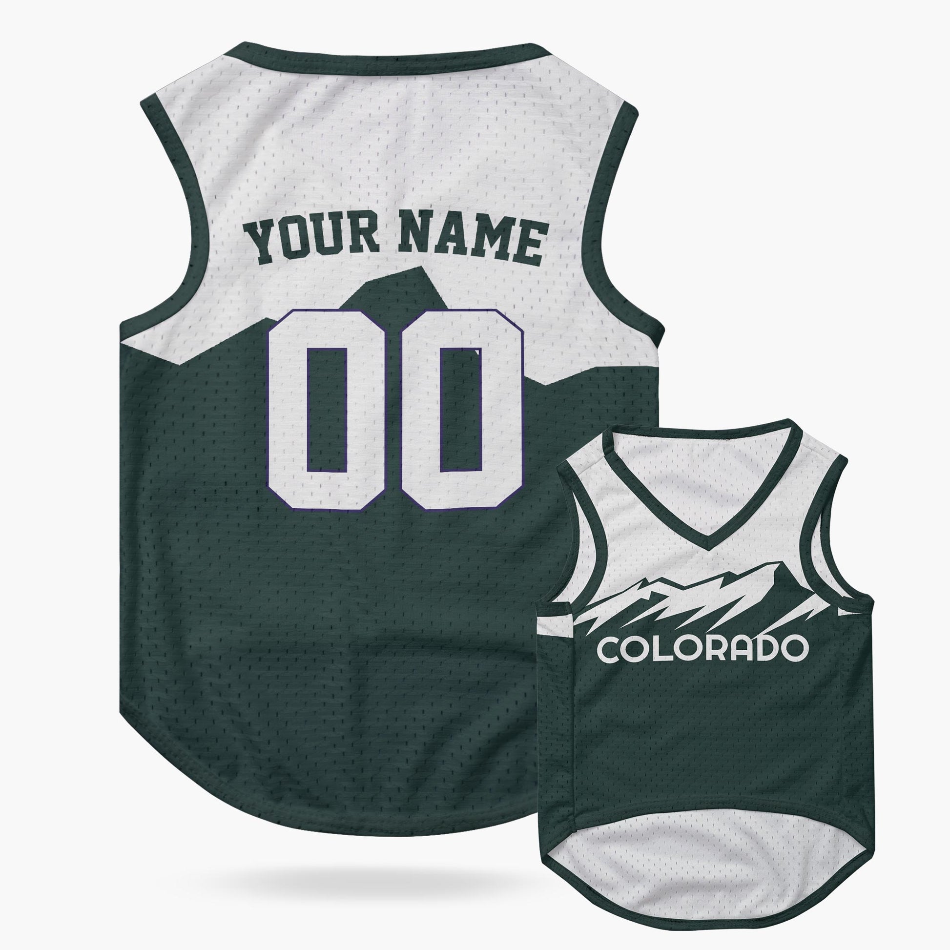 Custom City Pet Jersey Colorado Green - Design Your Own