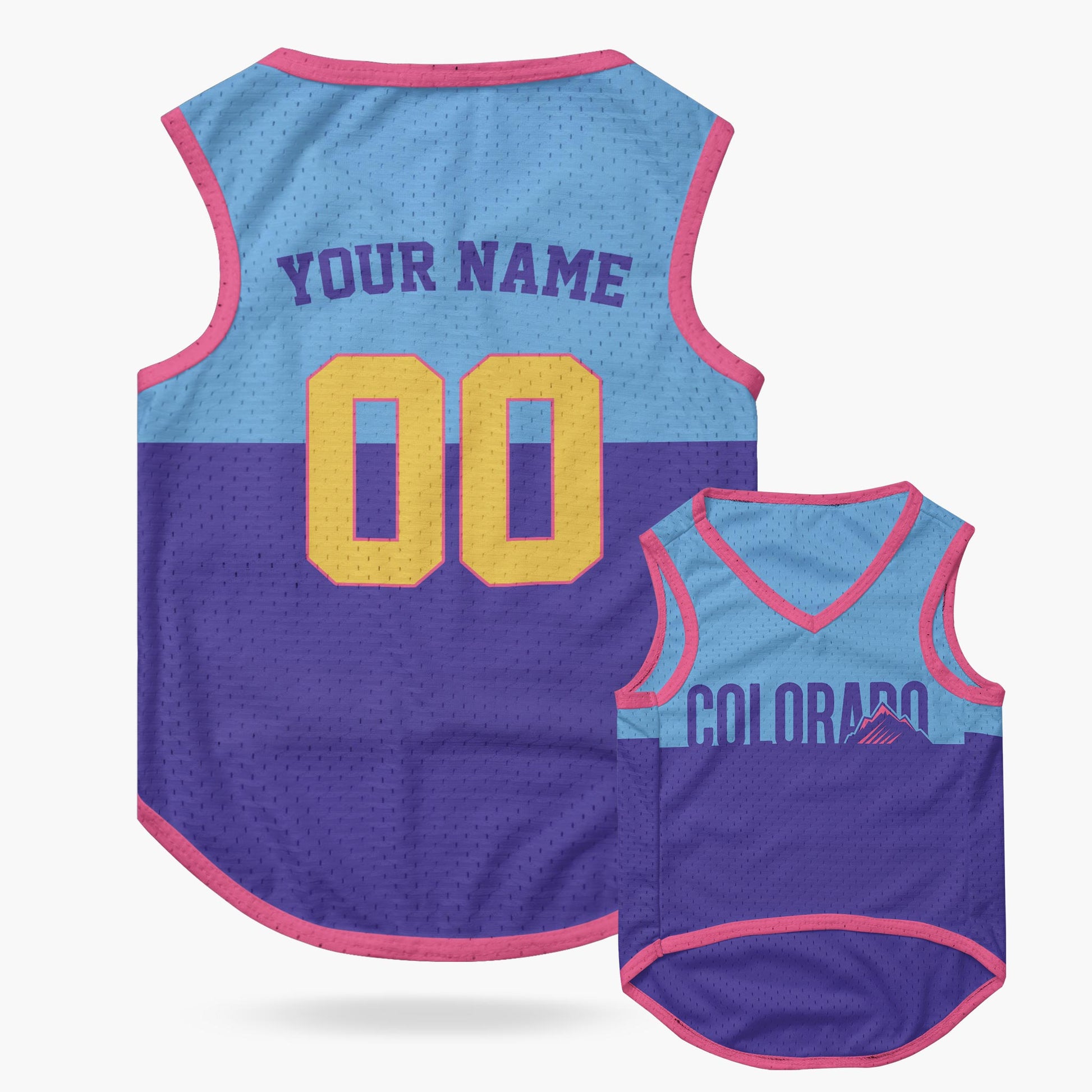 Custom City Pet Jersey Colorado Purple - Design Your Own