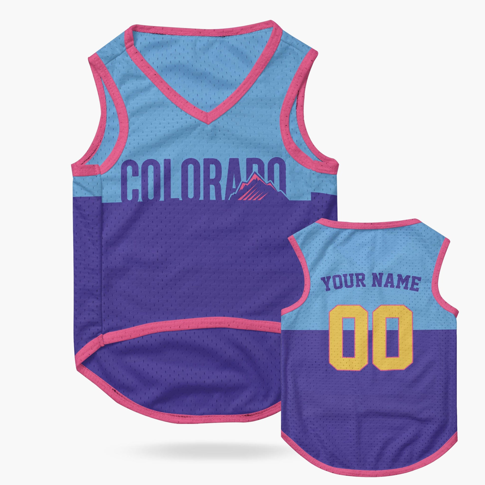 Custom City Pet Jersey Colorado Purple - Design Your Own