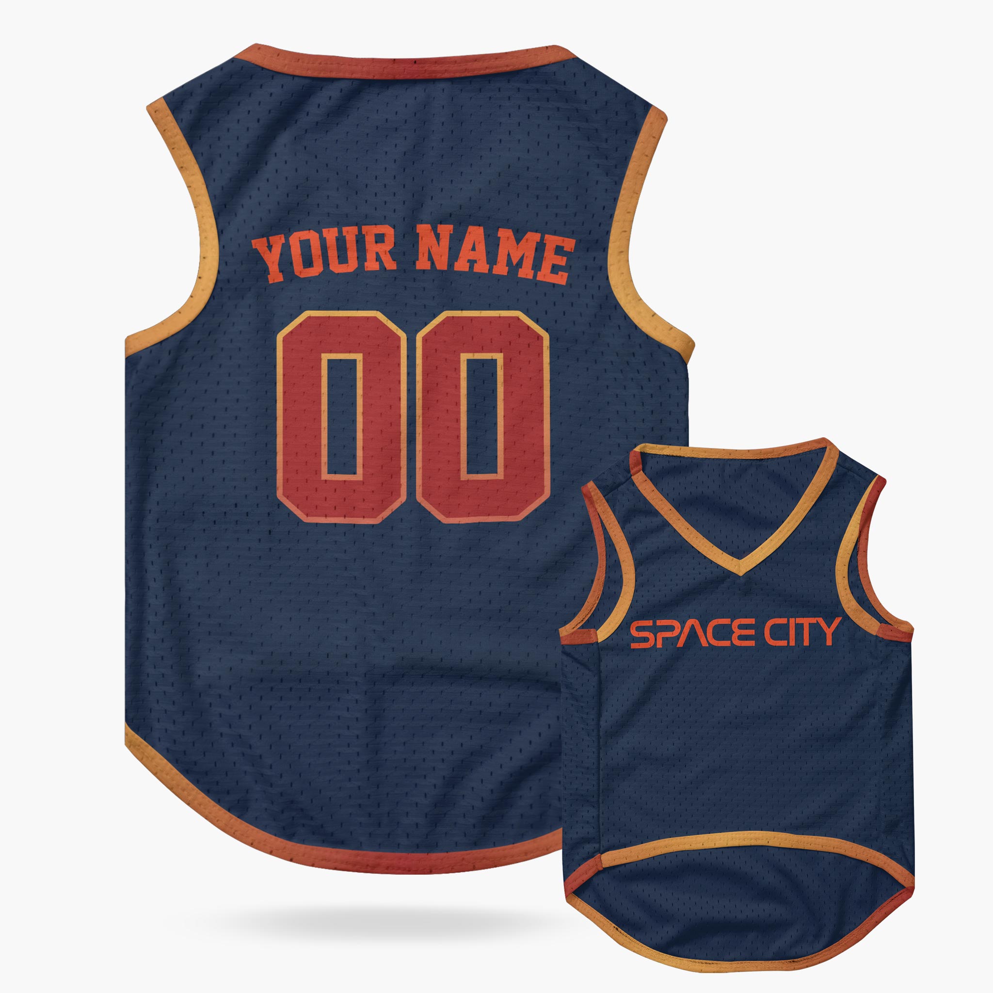 Custom City Pet Jersey Houston Space City Blue - Design Your Own