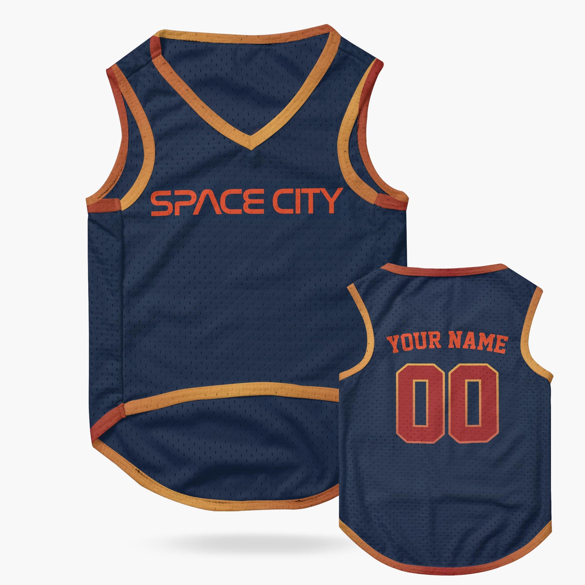 Custom City Pet Jersey Houston Space City Blue - Design Your Own