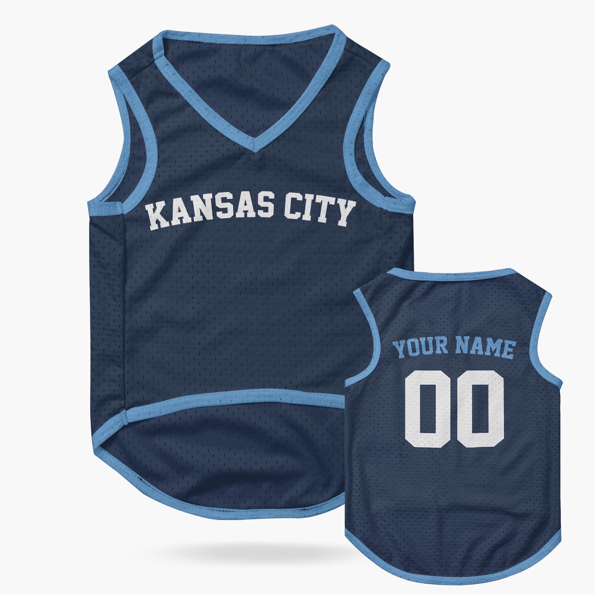 Custom City Pet Jersey Kansas Blue - Design Your Own