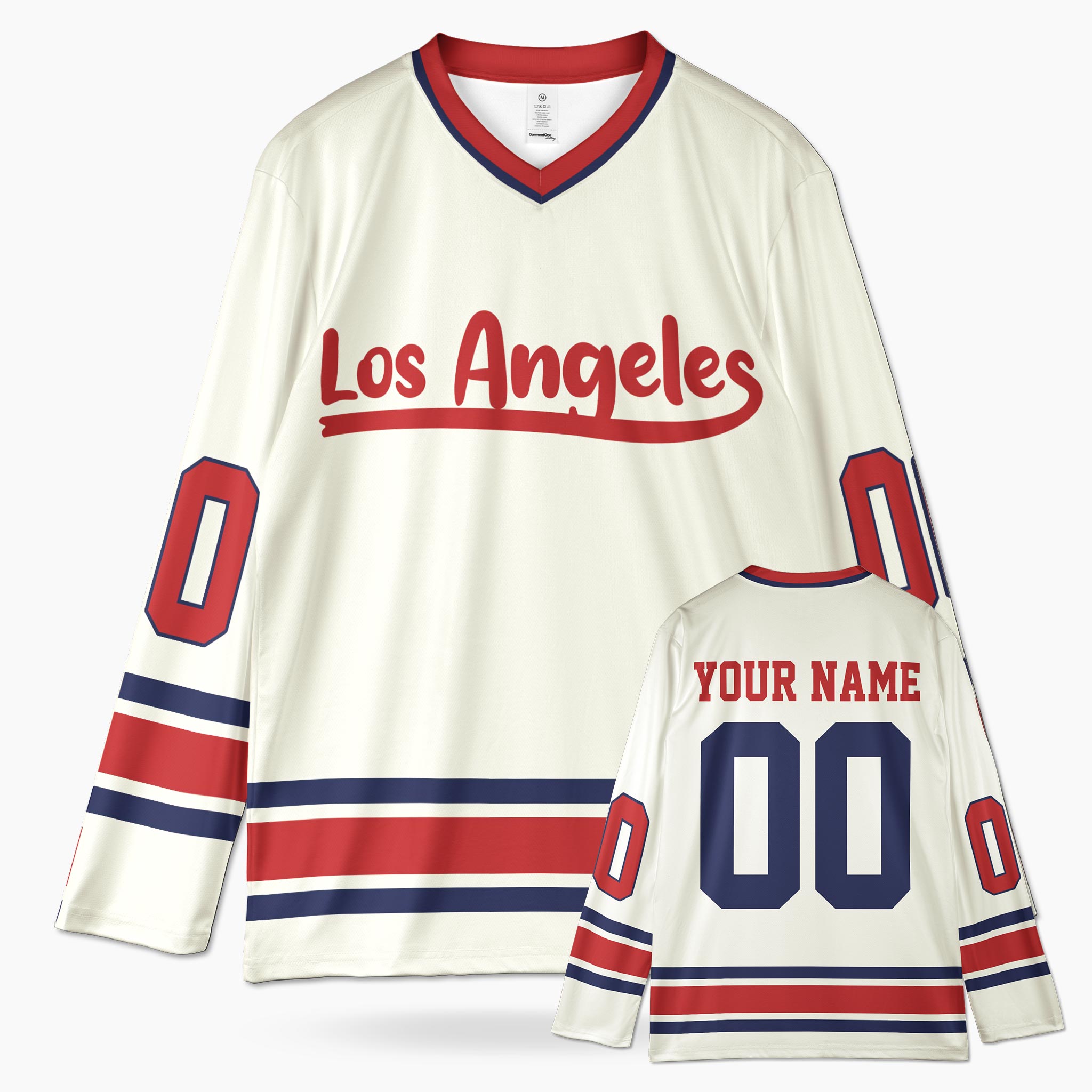 Custom City Hockey Jersey - Los Angeles Beige - Design Your Own