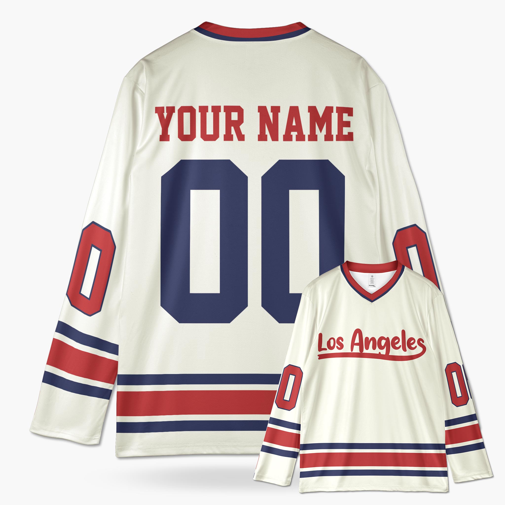 Custom City Hockey Jersey - Los Angeles Beige - Design Your Own
