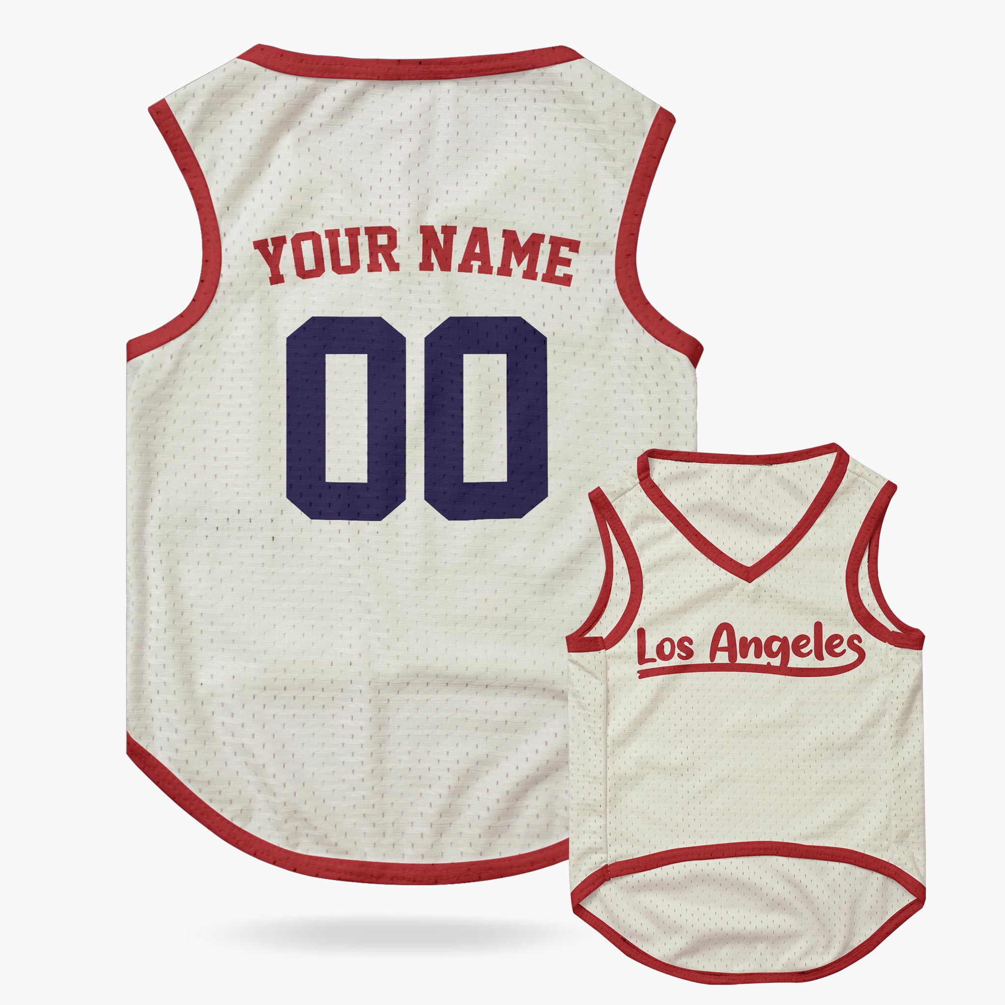 Custom City Pet Jersey Los Angeles Beige - Design Your Own