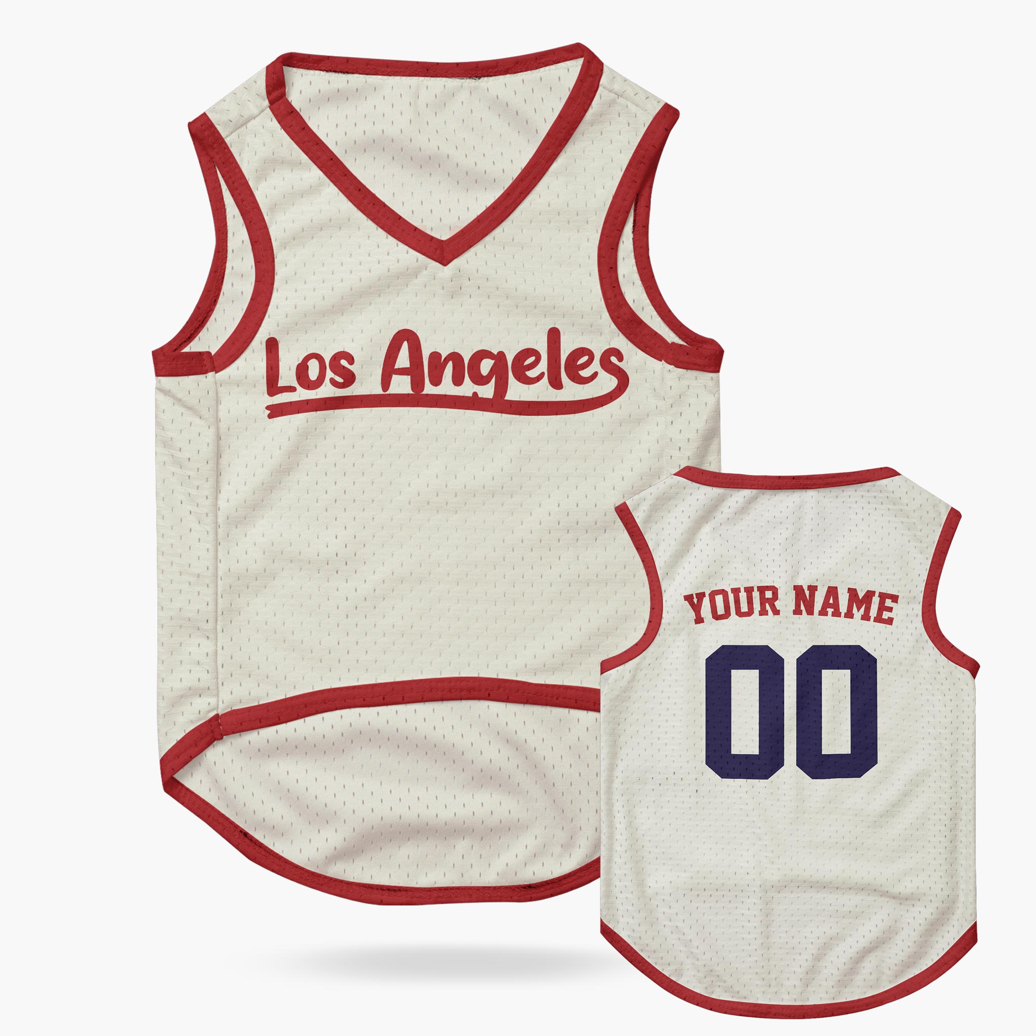 Custom City Pet Jersey Los Angeles Beige - Design Your Own