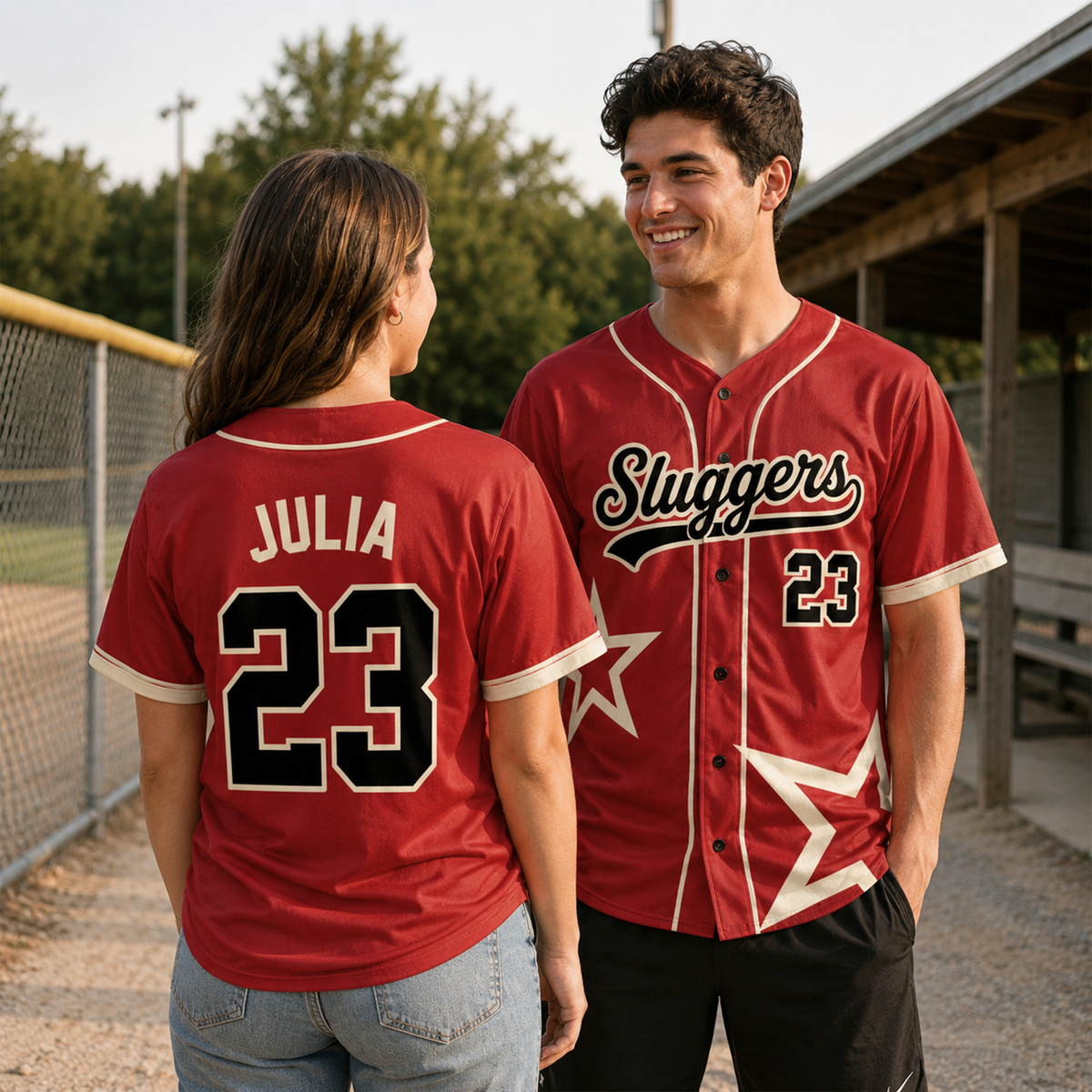 Custom Star Design Baseball Jersey Lime and Blue with Piping - Design Your Own