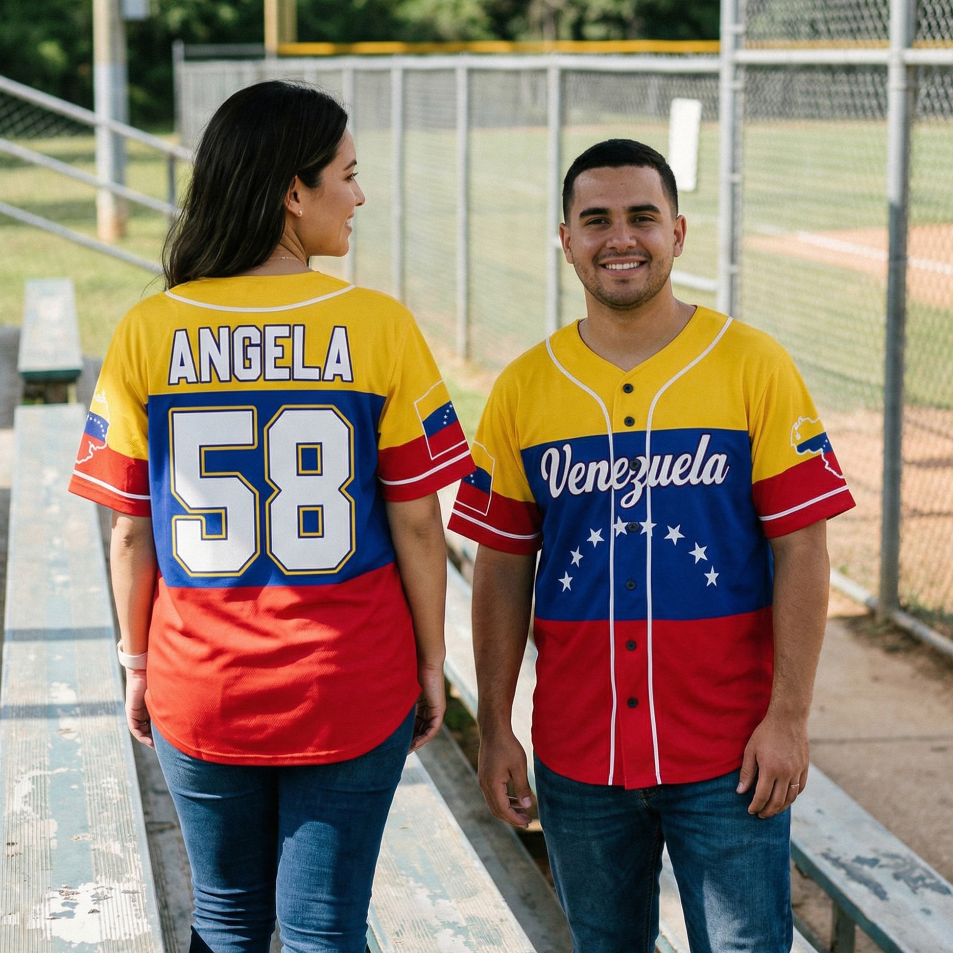 Custom Baseball Jersey Venezuelan Pride Venezuela Classic Script White – Personalized Name Number