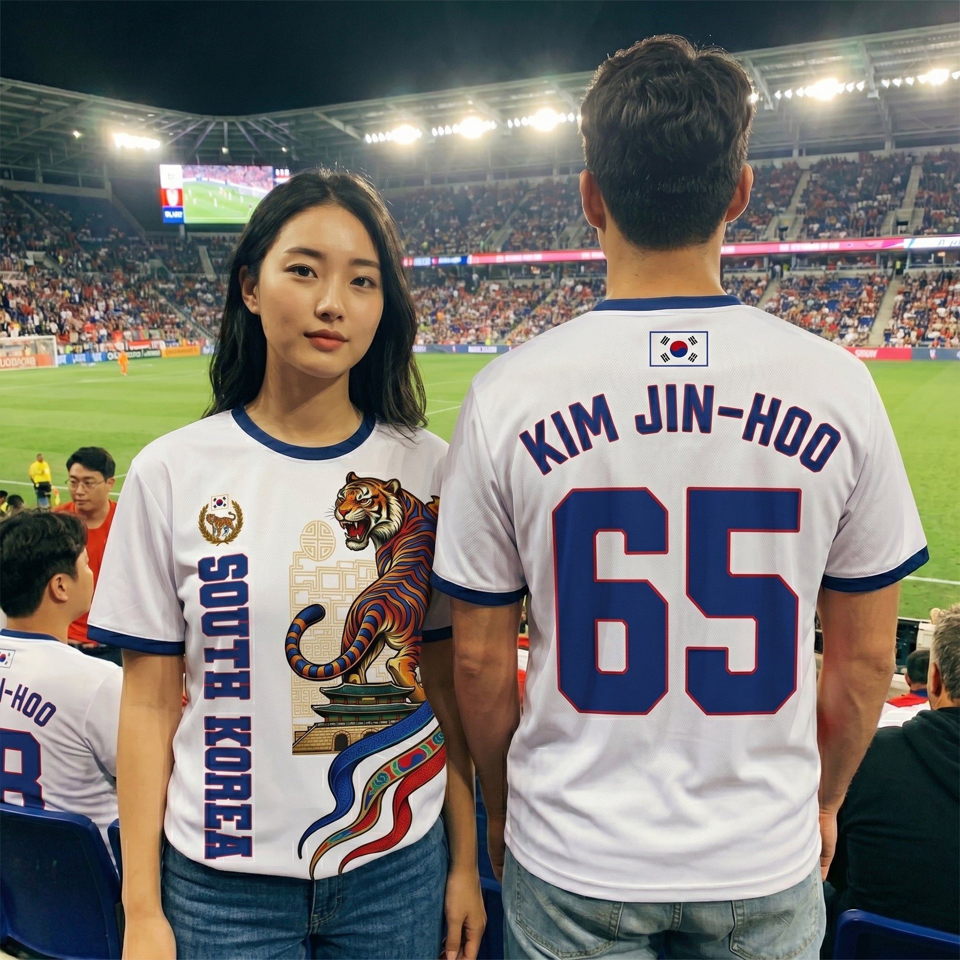 Custom Korea Soccer Jersey Korean Fan Heritage Pattern – Personalized Name Number
