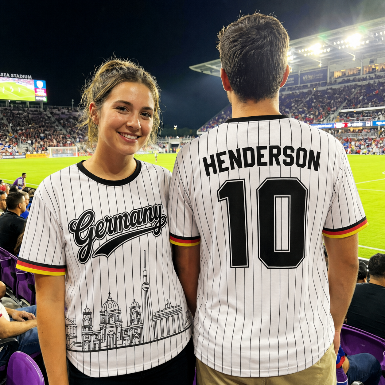Custom Germany Soccer Jersey German Fan Map - Personalized Name Number