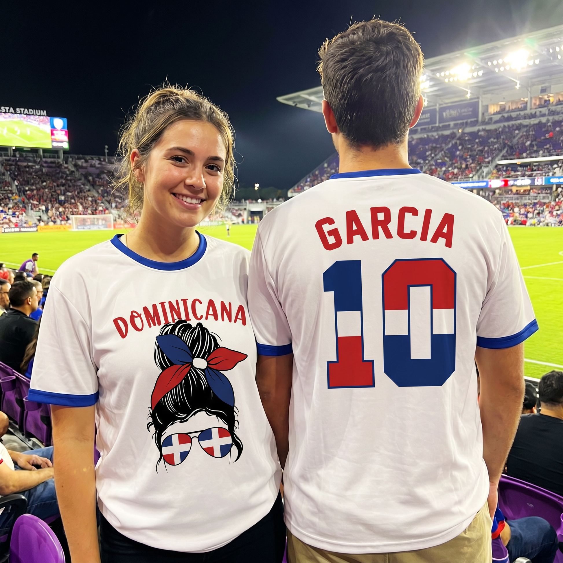 Custom República Dominicana Soccer Jersey Dominican Fan Classic White – Personalized Name Number