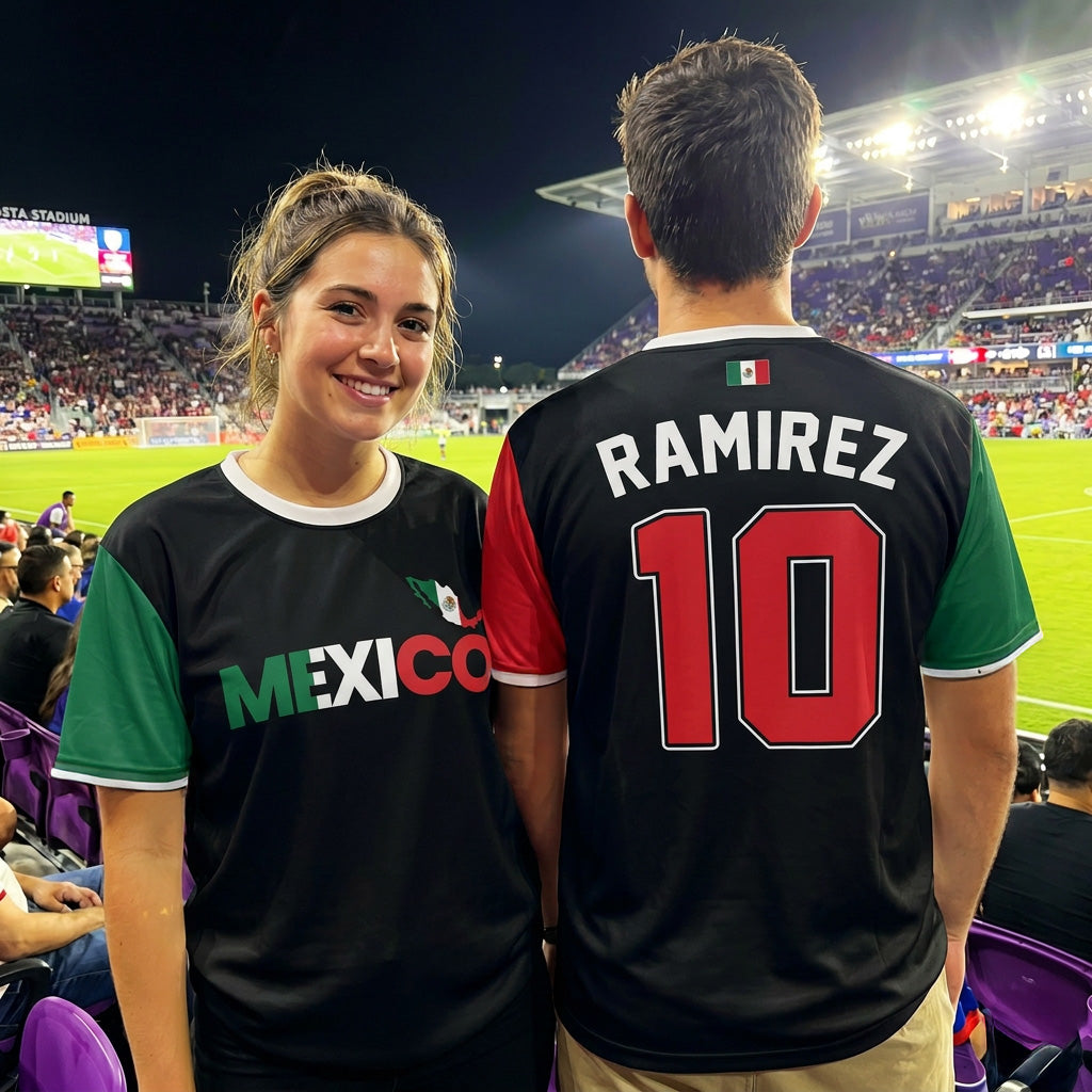 Custom Mexico Soccer Jersey Mexican Fan Heritage Eagle - Personalized Name Number