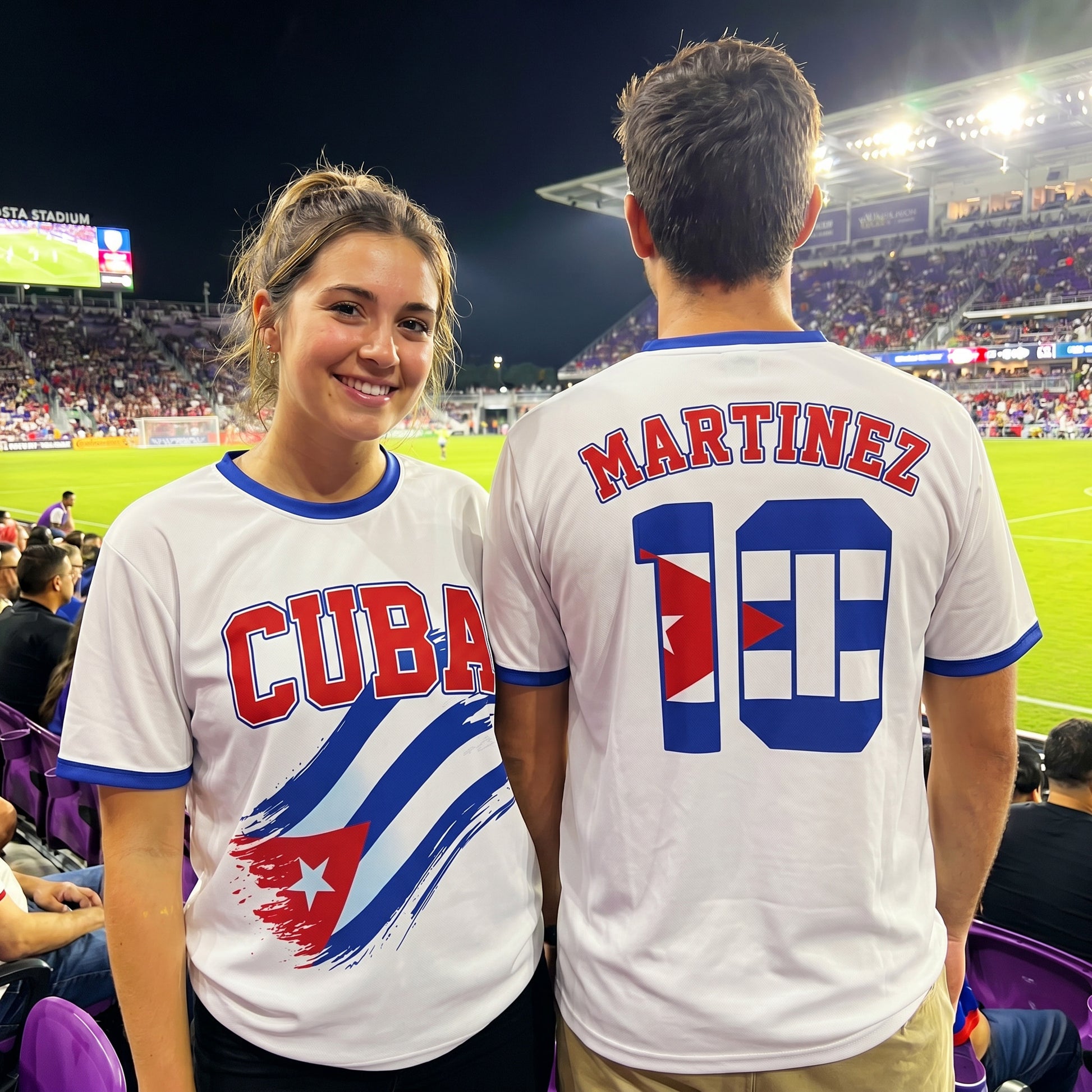Custom Cuba Soccer Jersey Cuban Fan Script Classic - Personalized Name Number