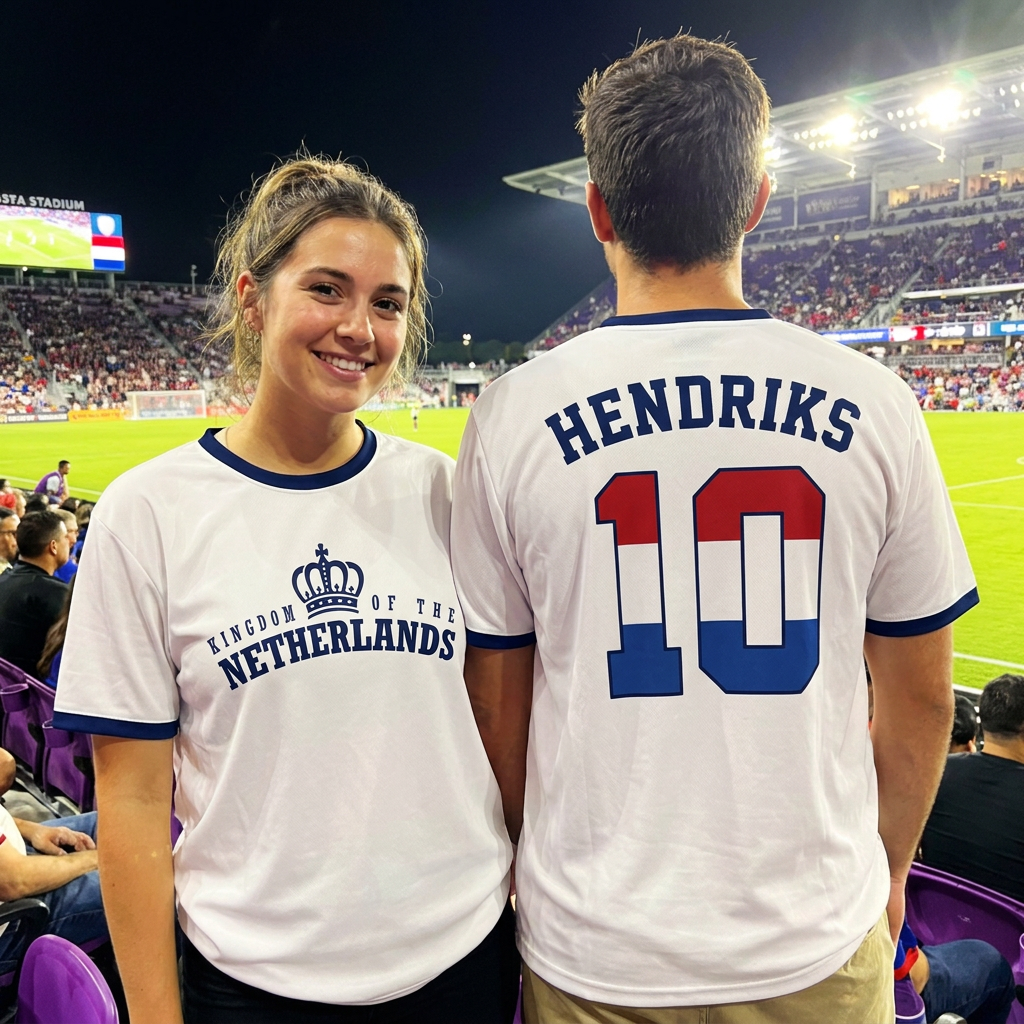 Custom Netherlands Soccer Jersey Dutch Fan Lion - Personalized Name Number