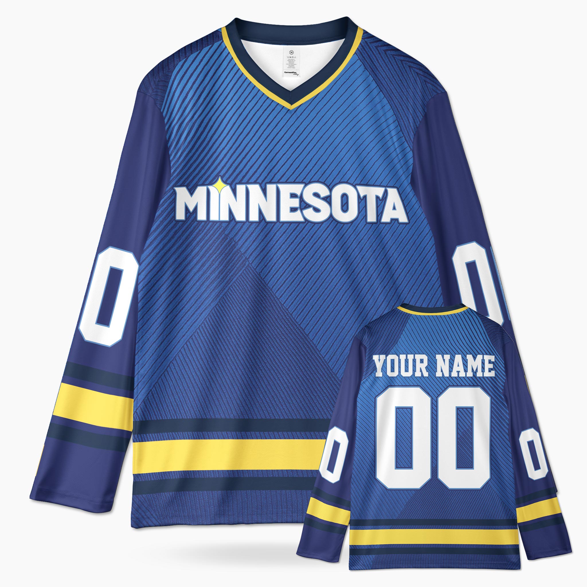 Custom City Hockey Jersey - Minnesota Blue - Design Your Own