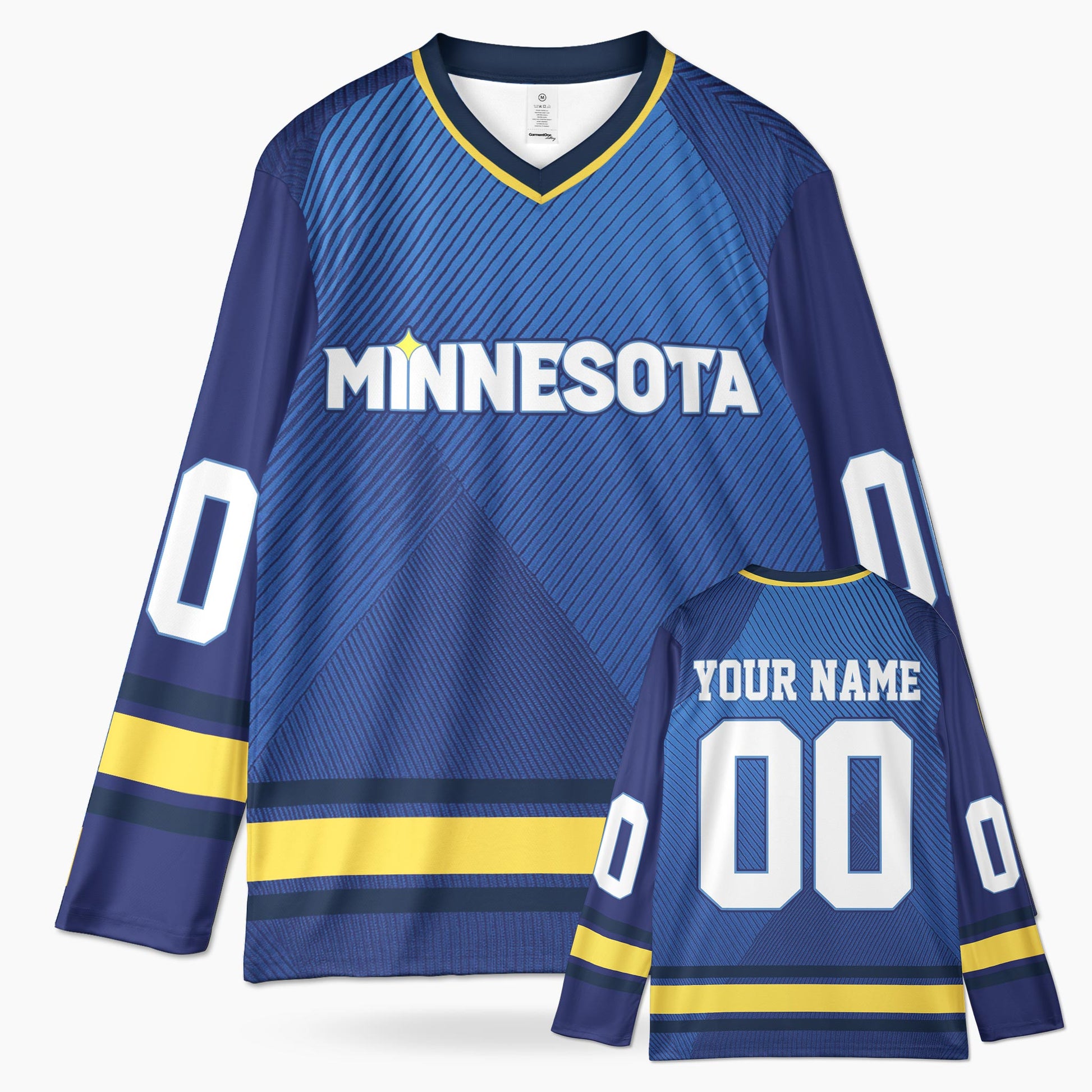 Custom City Hockey Jersey - Minnesota Blue - Design Your Own