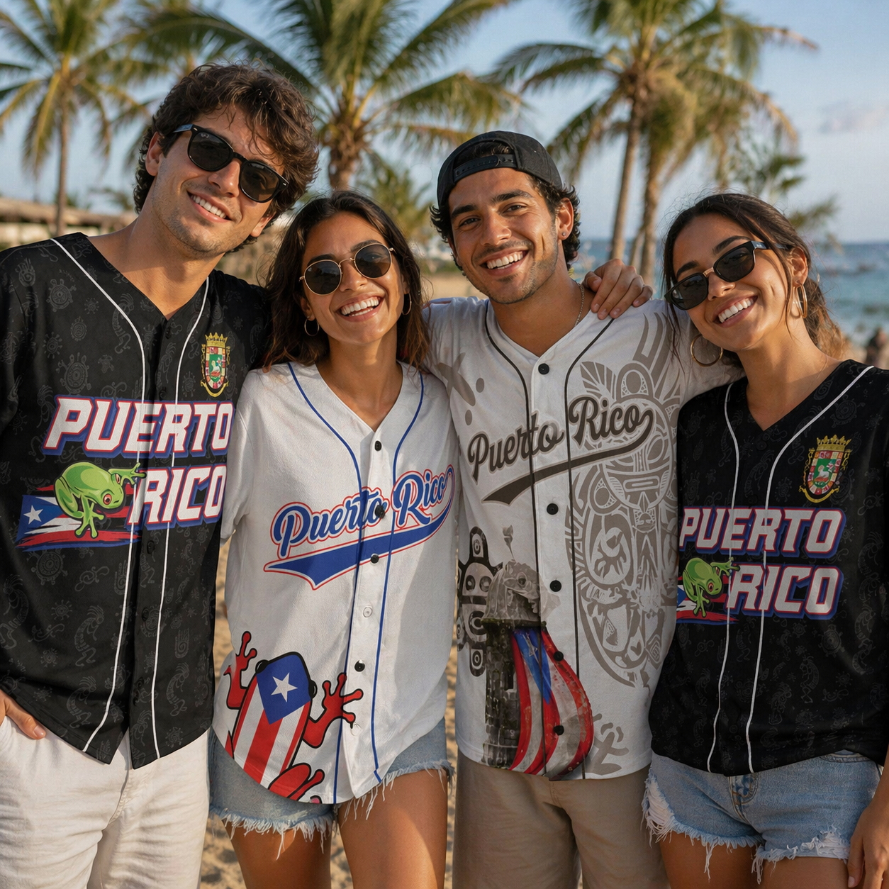 Custom Puerto Rico Baseball Jersey Puerto Rican Fan Classic Script – Personalized Name Number