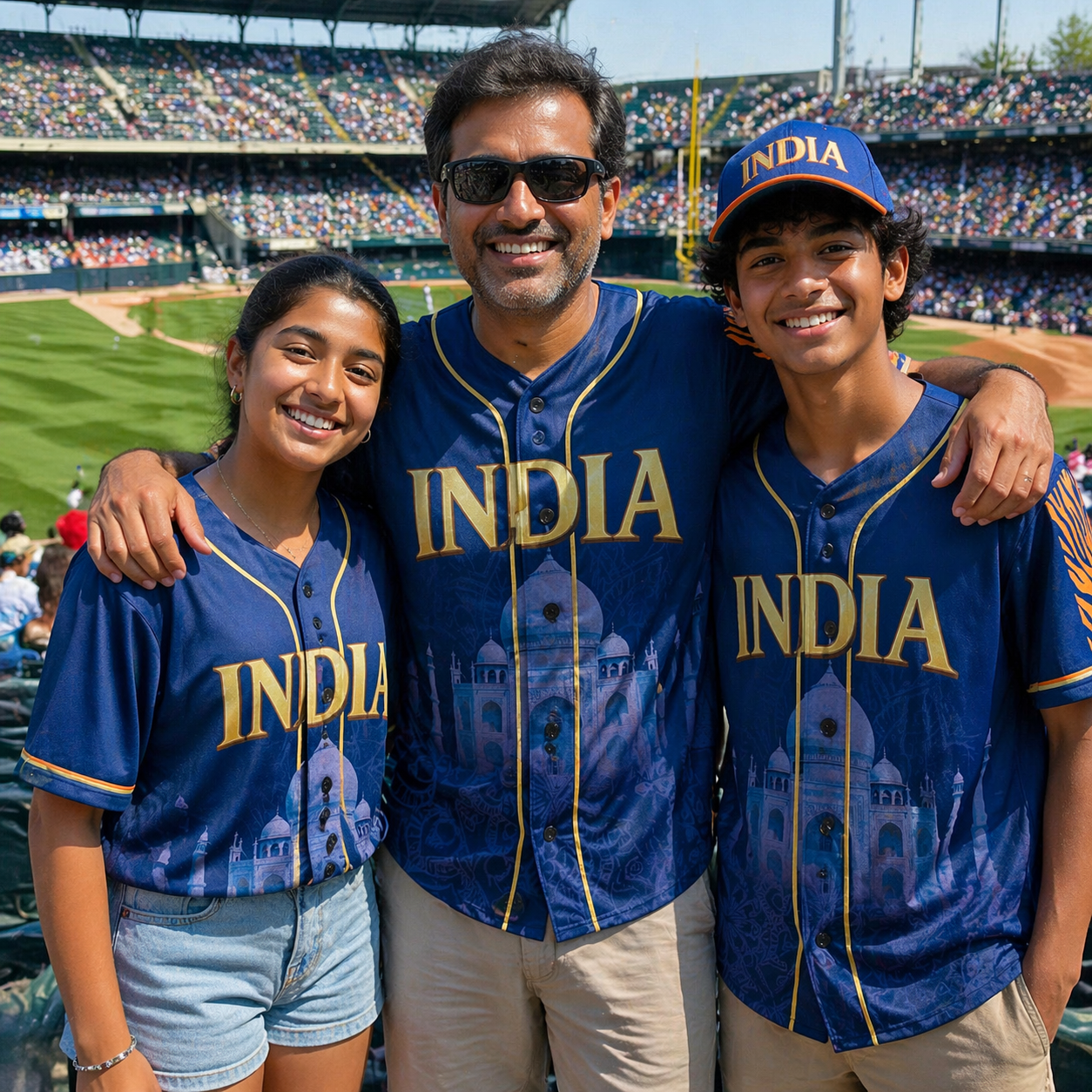 Custom India Baseball Jersey Indian Fan Tiger Heritage – Personalized Name Number