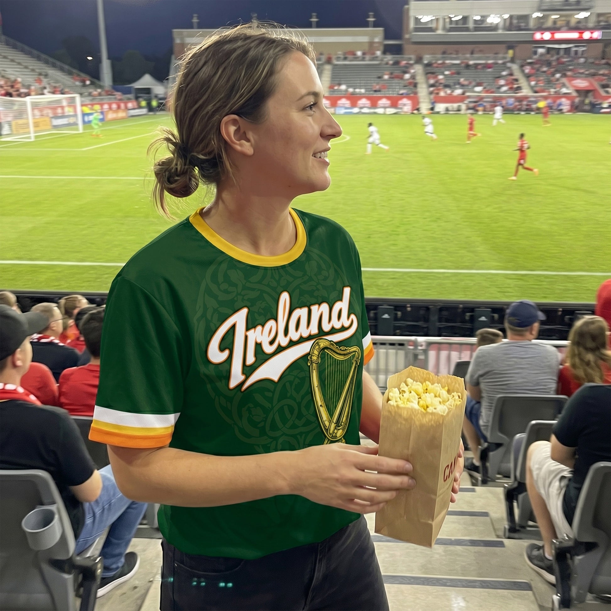 Custom Ireland Soccer Jersey Irish Fan Classic Script - Personalized Name Number