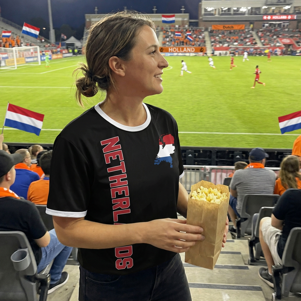 Custom Netherlands Soccer Jersey Dutch Fan Lion - Personalized Name Number