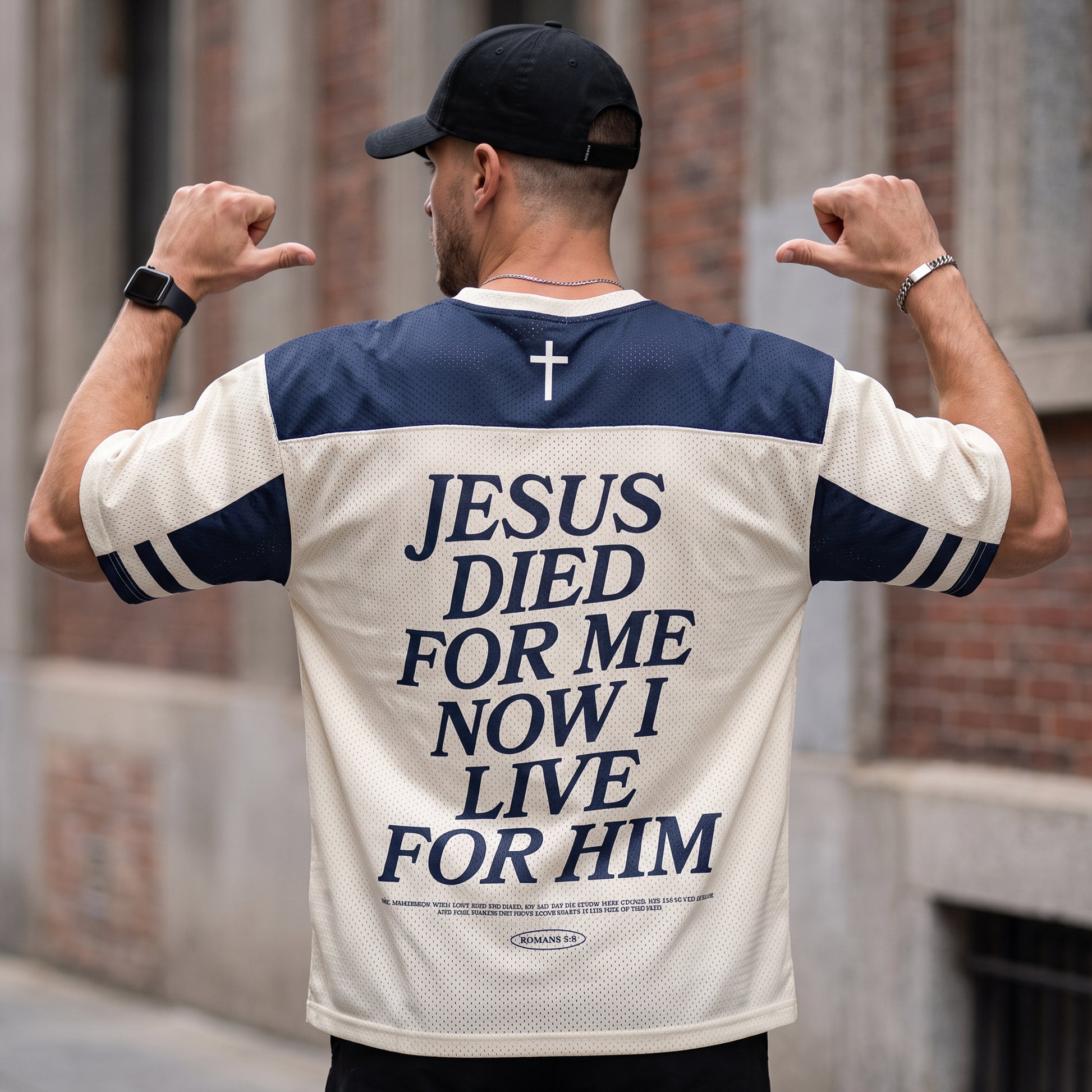 Custom Religious Drop Shoulder Football Jersey Eternal Kingdom - Personalized Name Number