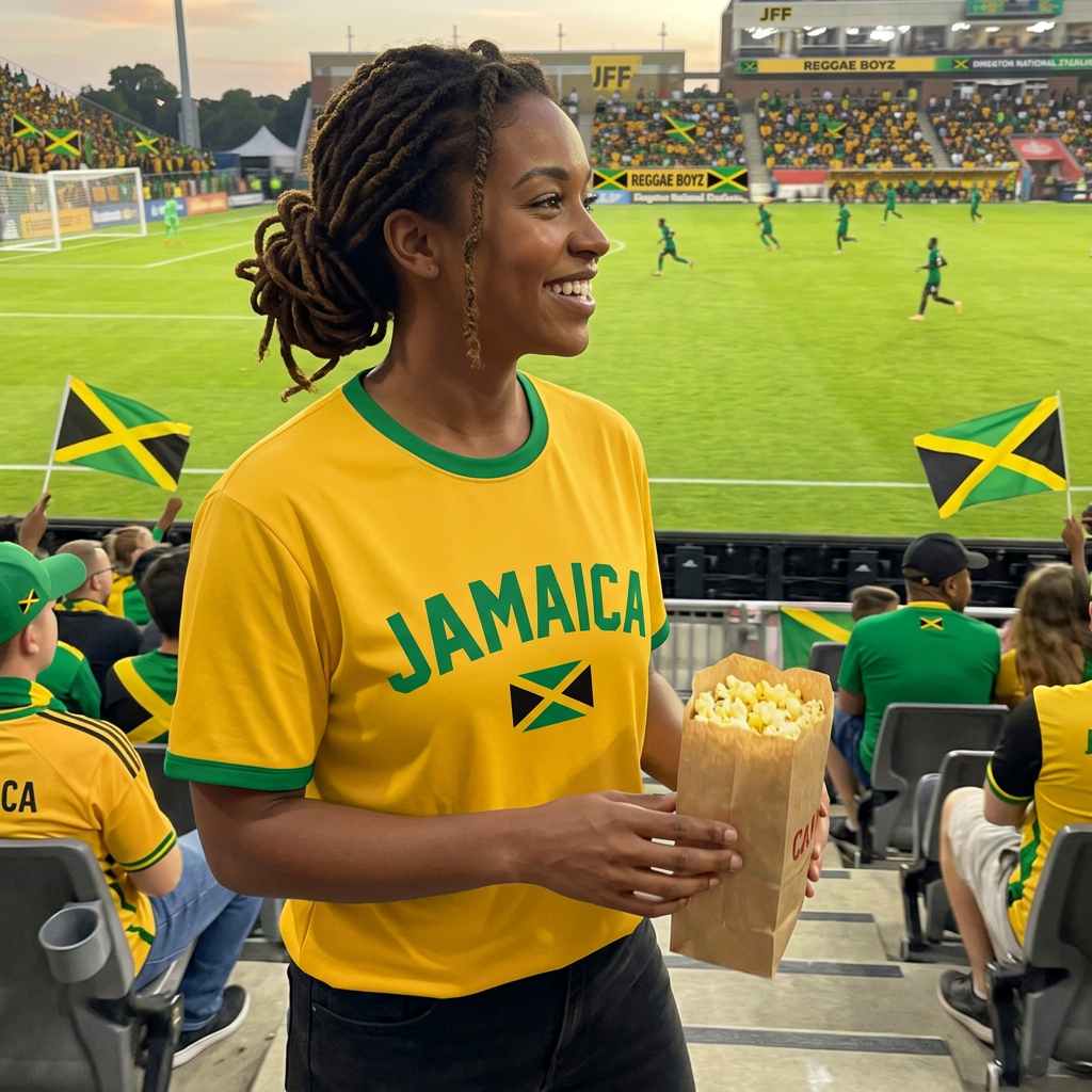 Custom Jamaica Soccer Jersey Jamaican Fan Brush Strike – Personalized Name Number