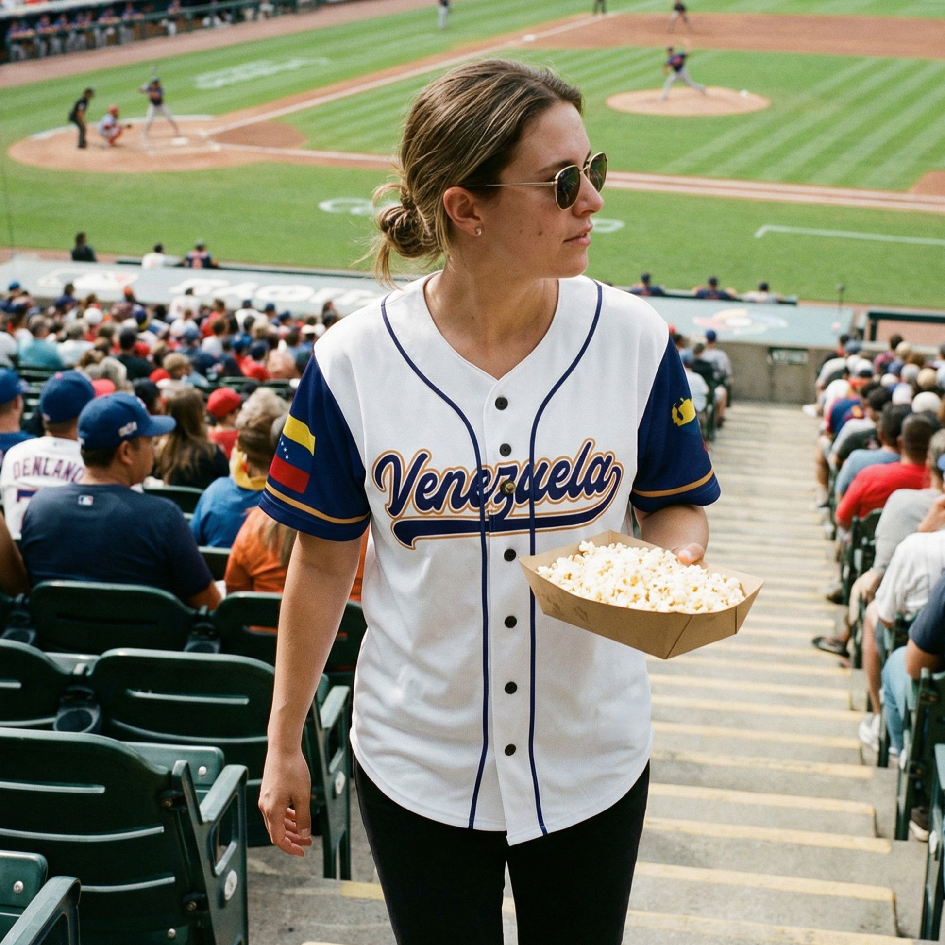 Custom Baseball Jersey Venezuelan Pride Venezuela Classic Script White – Personalized Name Number