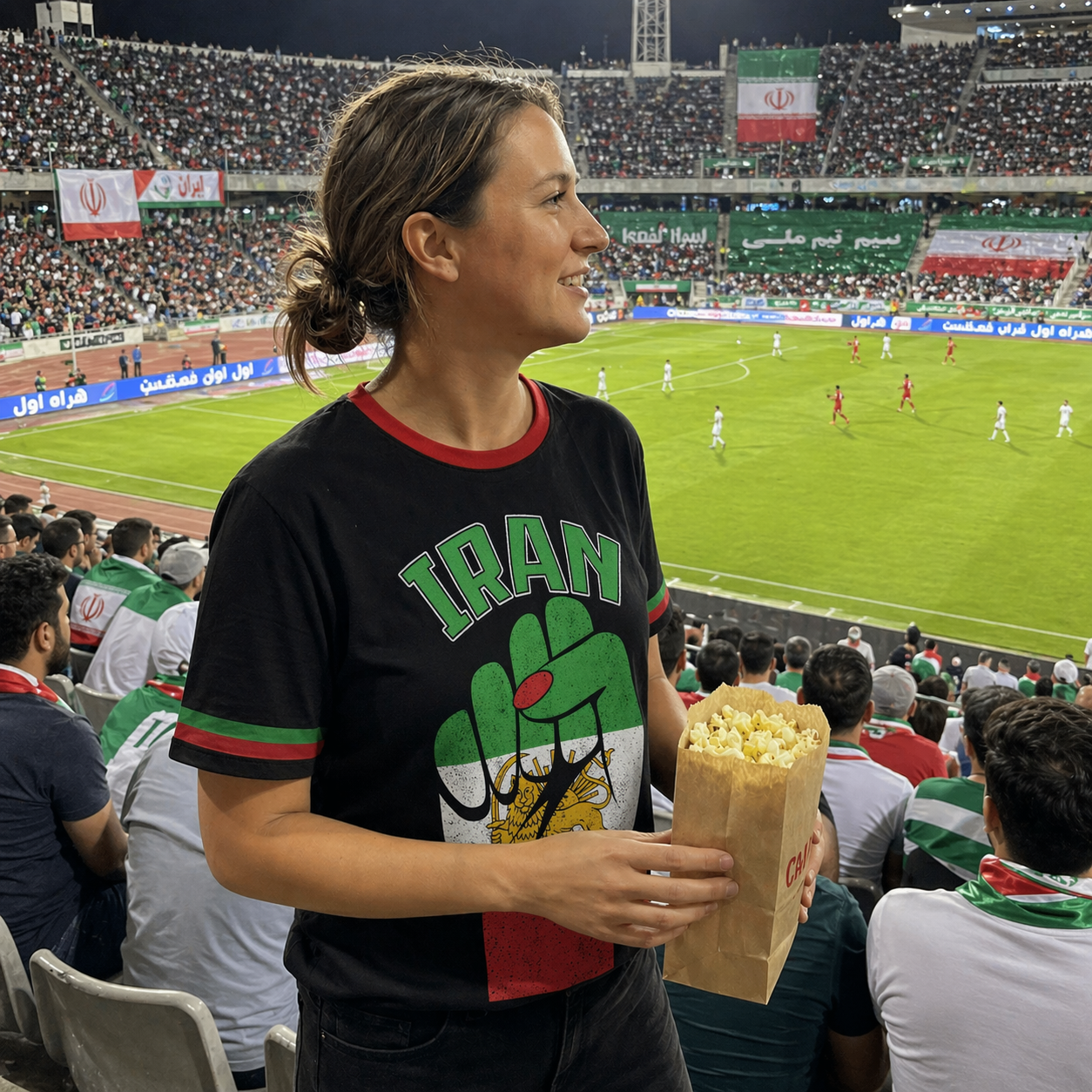 Custom Iran Soccer Jersey Iranian Fan Persian Pattern - Personalized Name Number
