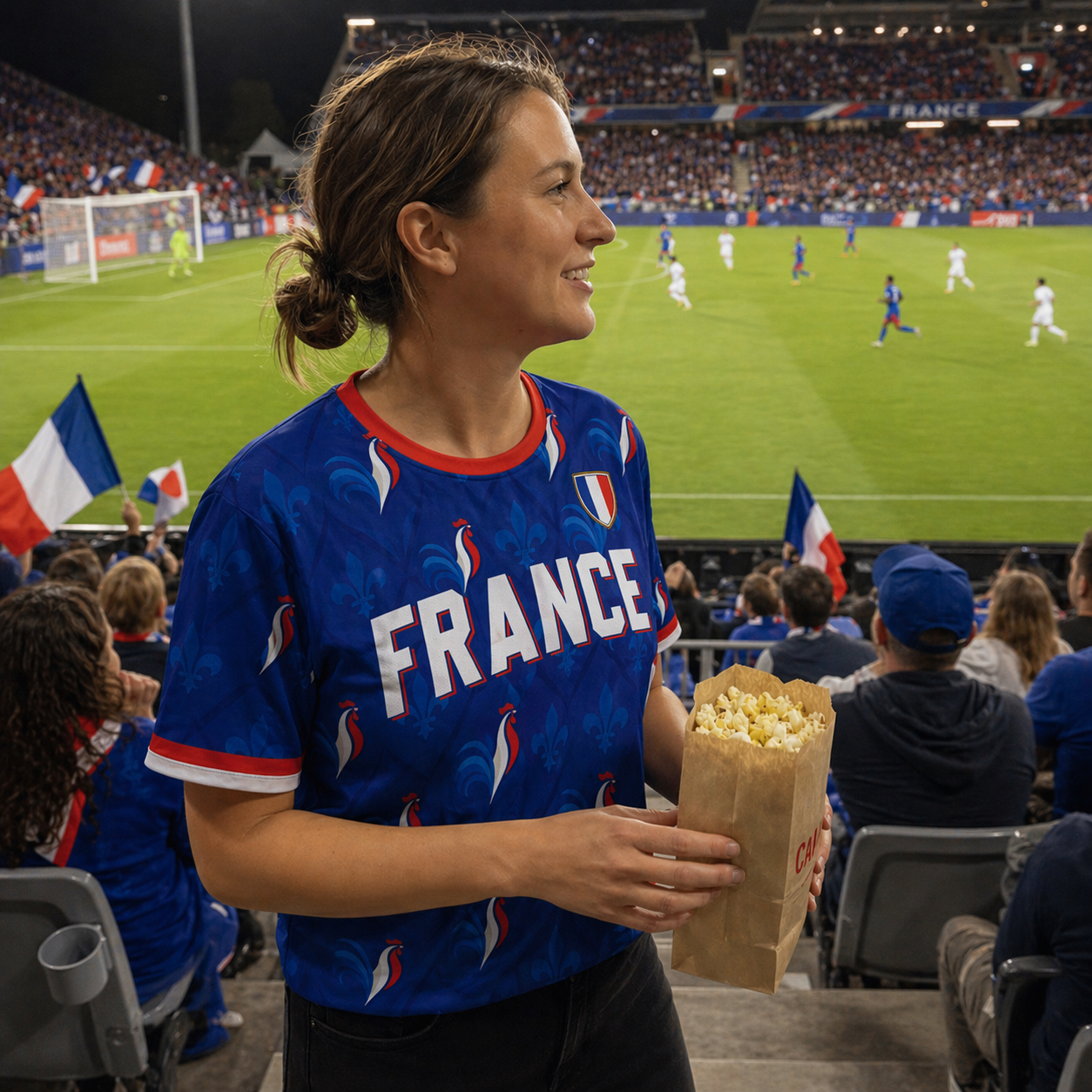 Custom France Soccer Jersey French Fan Classic Tricolor - Personalized Name Number