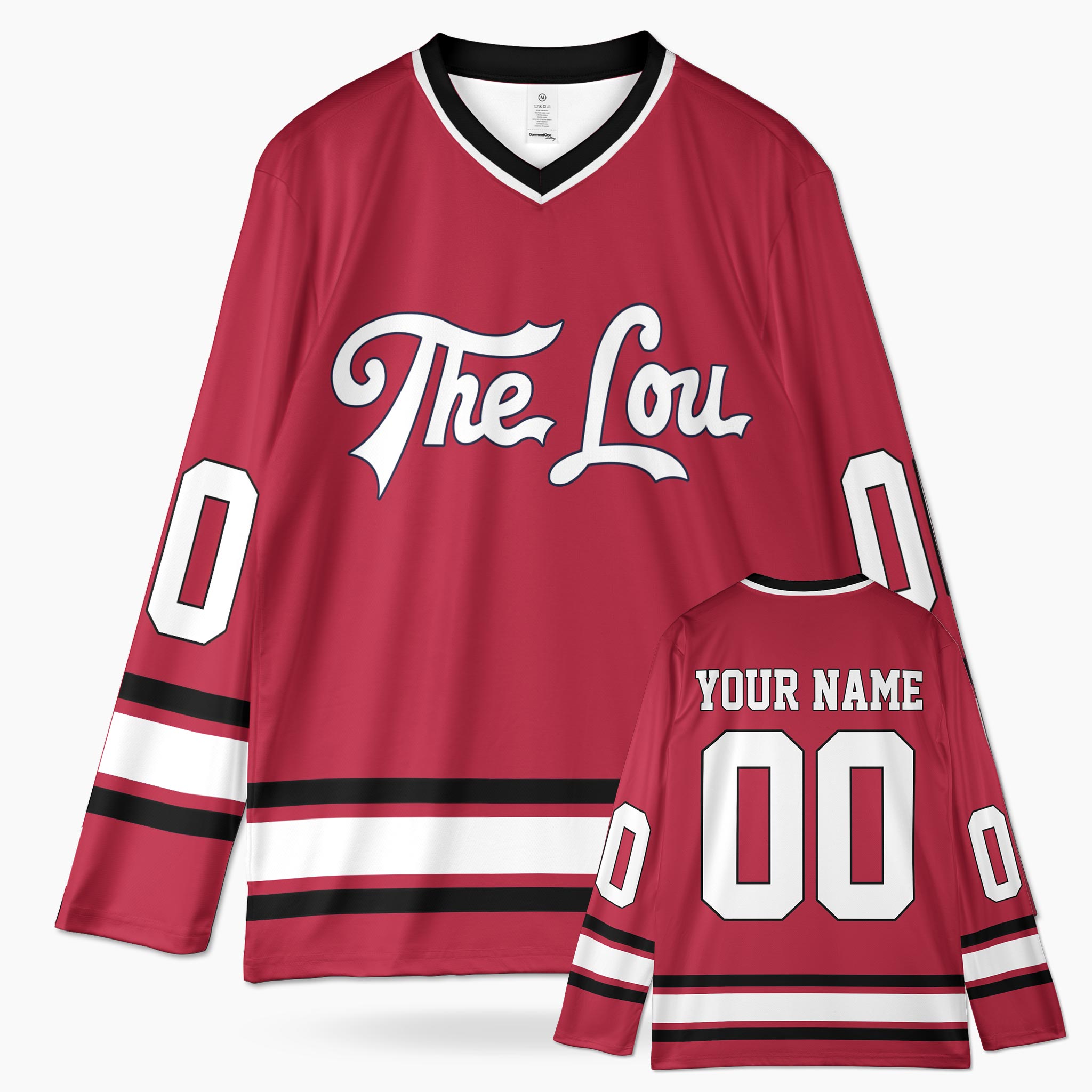 Custom City Hockey Jersey - St. Louis The Lou Red - Design Your Own