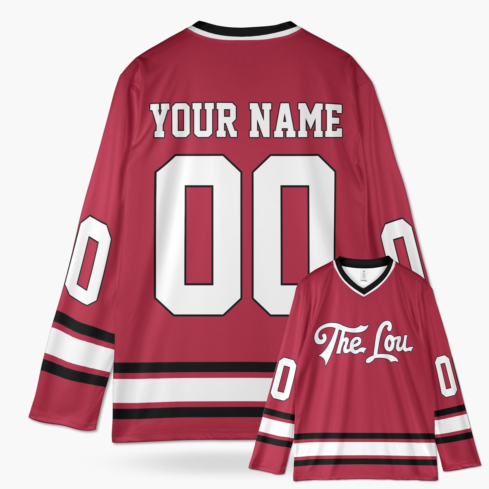 Custom City Hockey Jersey - St. Louis The Lou Red - Design Your Own