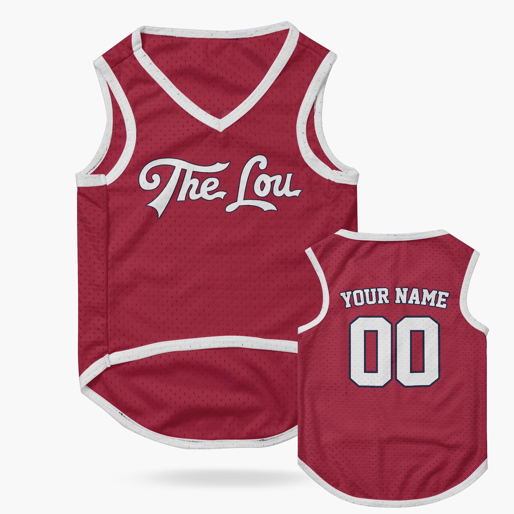 Custom City Pet Jersey St. Louis The Lou Red - Design Your Own