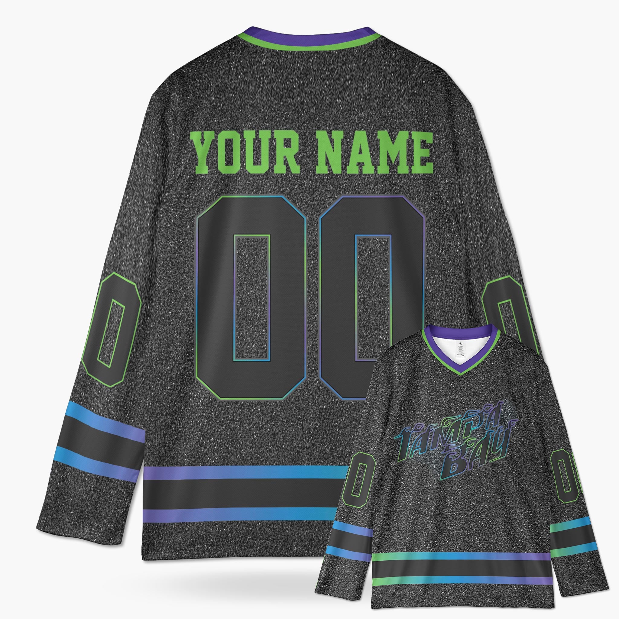 Custom City Hockey Jersey - Tampa Bay Gray - Design Your Own