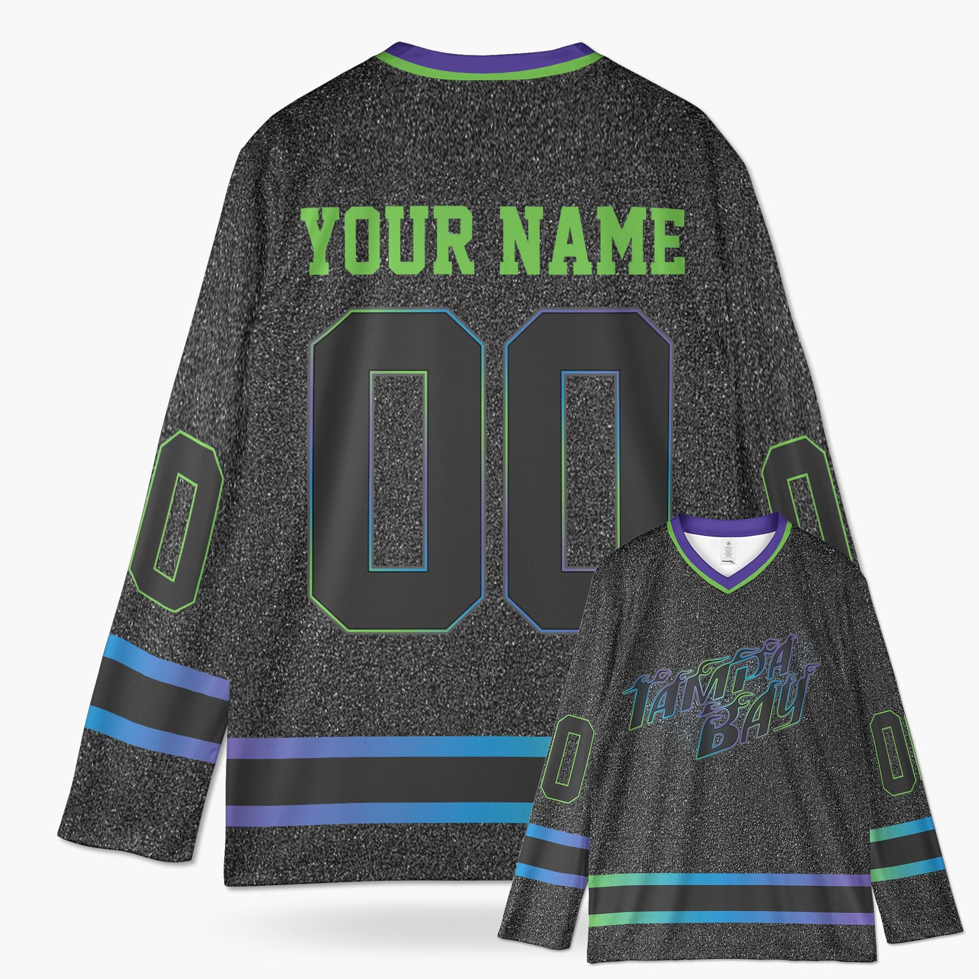 Custom City Hockey Jersey - Tampa Bay Gray - Design Your Own