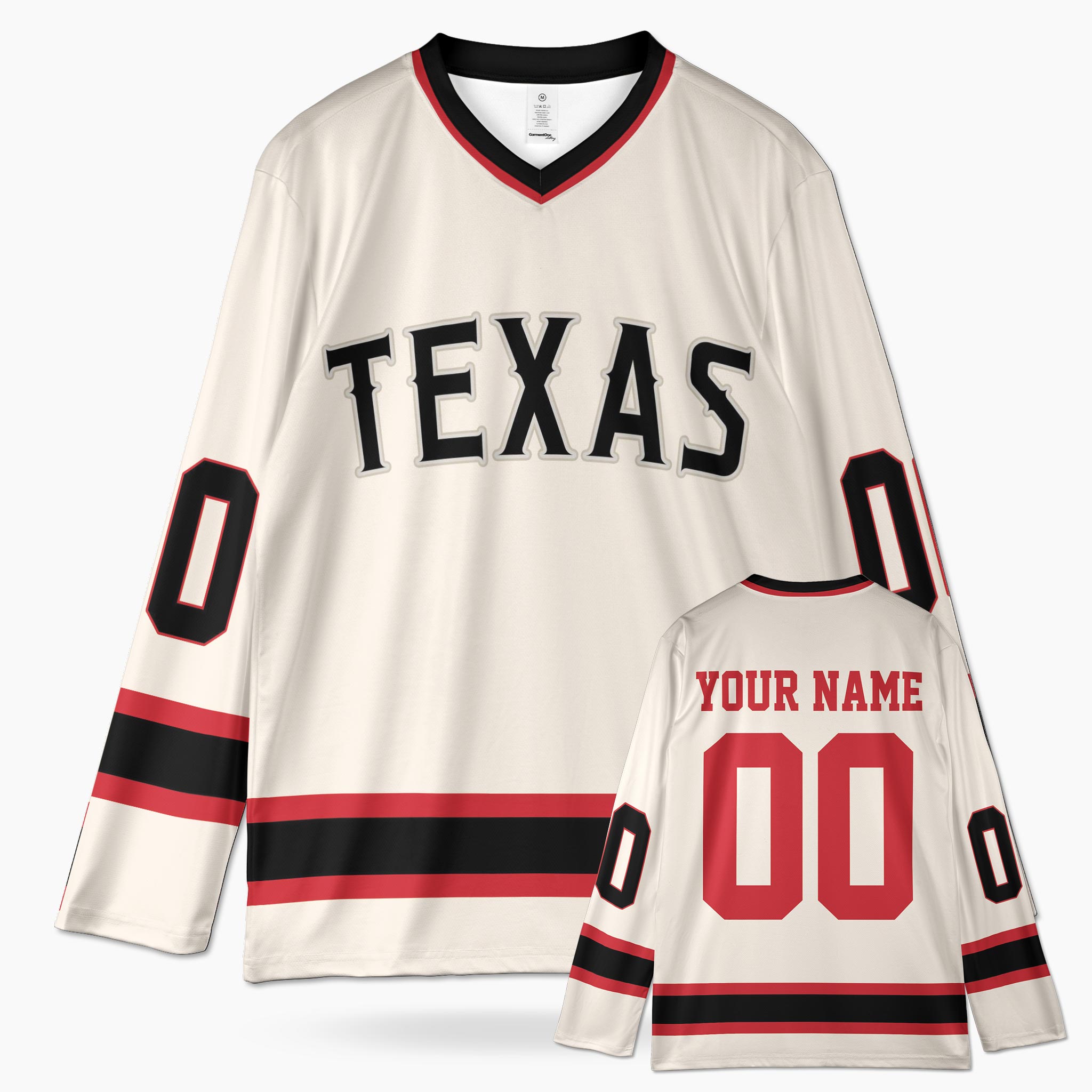 Custom City Hockey Jersey - Texas Beige - Design Your Own