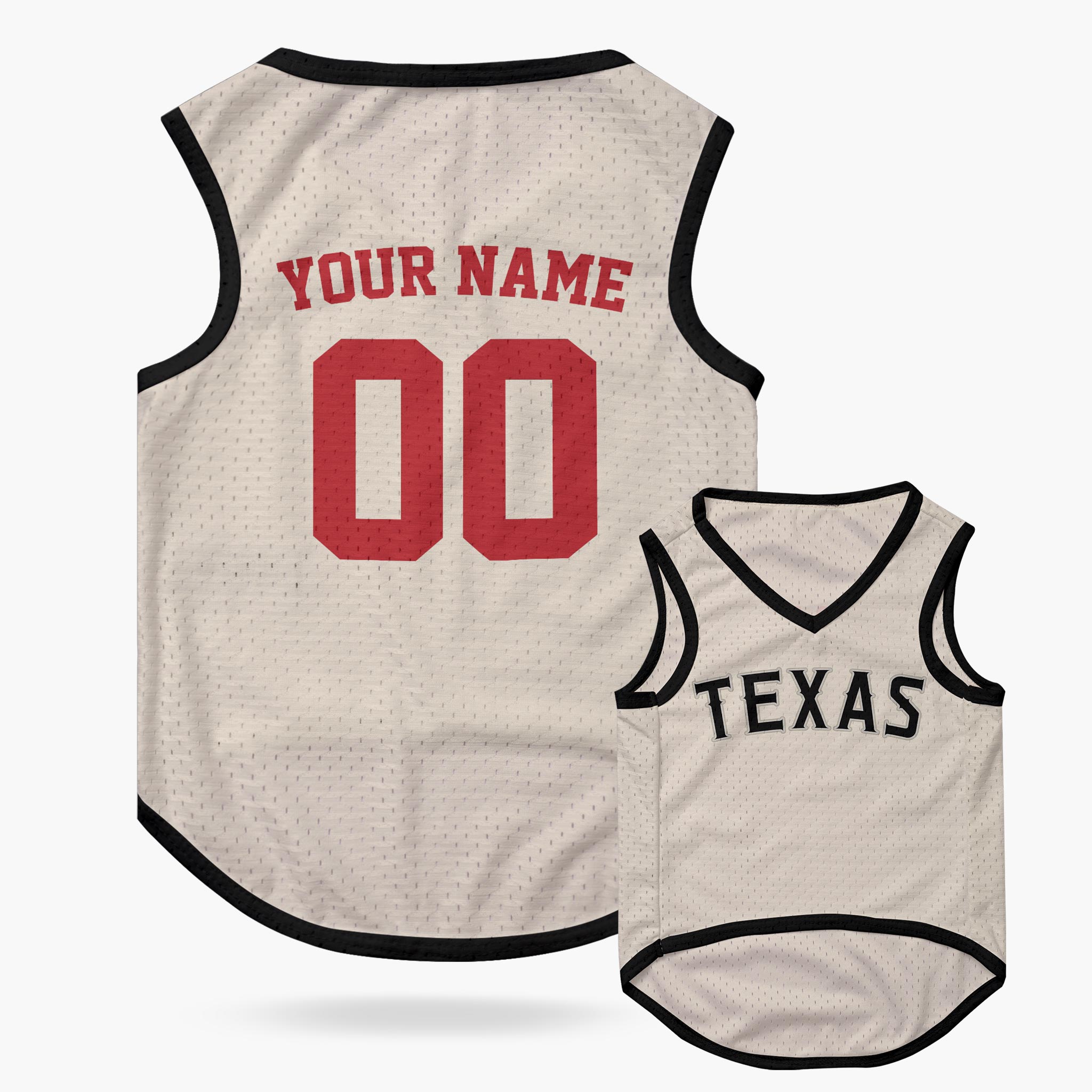 Custom City Pet Jersey Texas Beige - Design Your Own