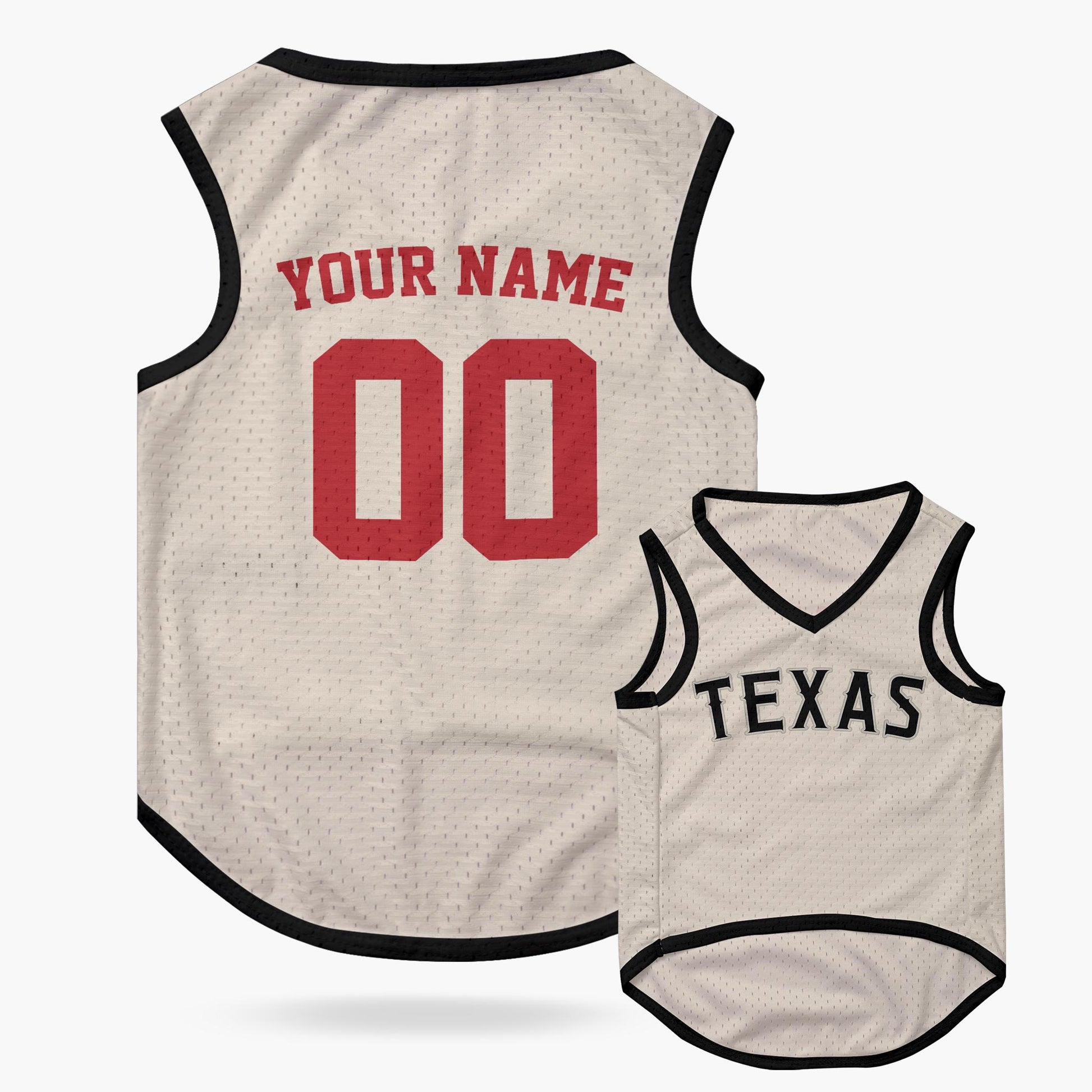 Custom City Pet Jersey Texas Beige - Design Your Own